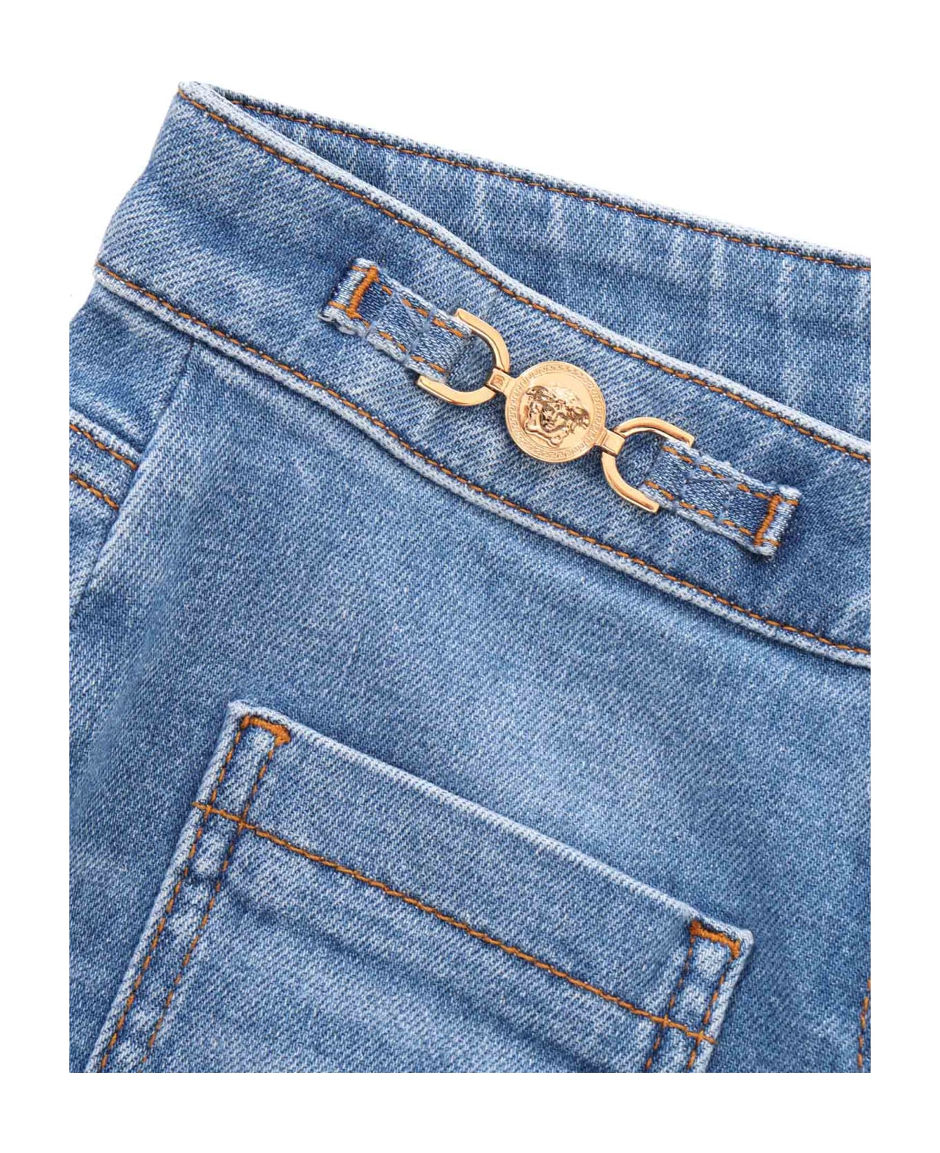 Versace Flared Jeans - LIGHT BLUE ボトムス