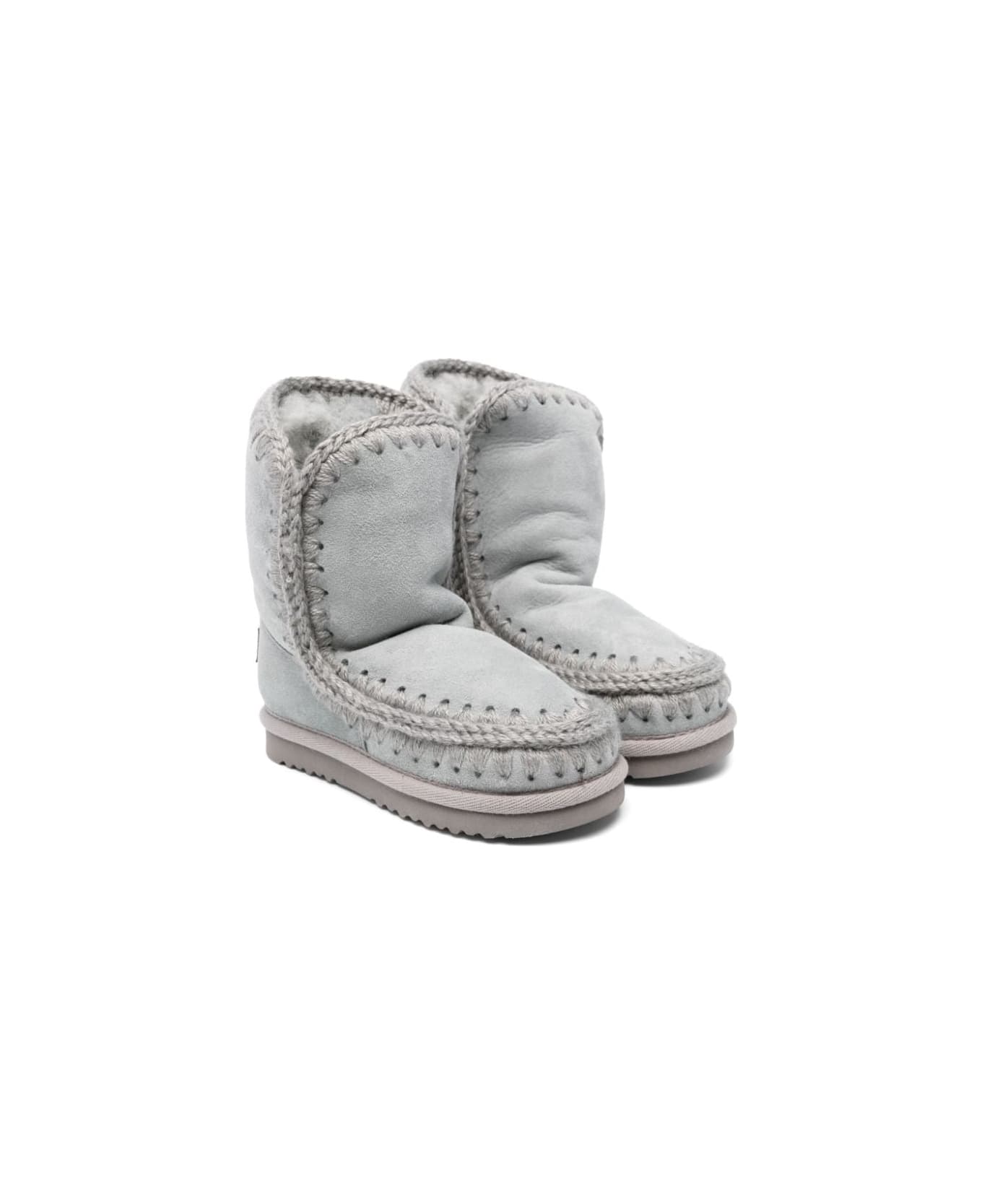 Mou Blue/grey Girl Shoes - Clear Blue