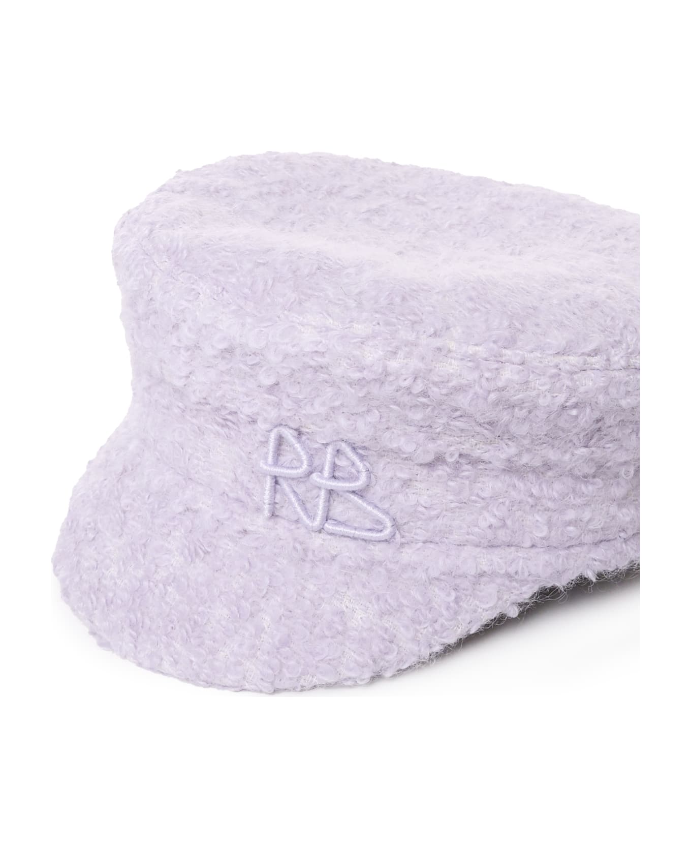 Ruslan Baginskiy Monogram-embellished Baker Boy Hat - Purple