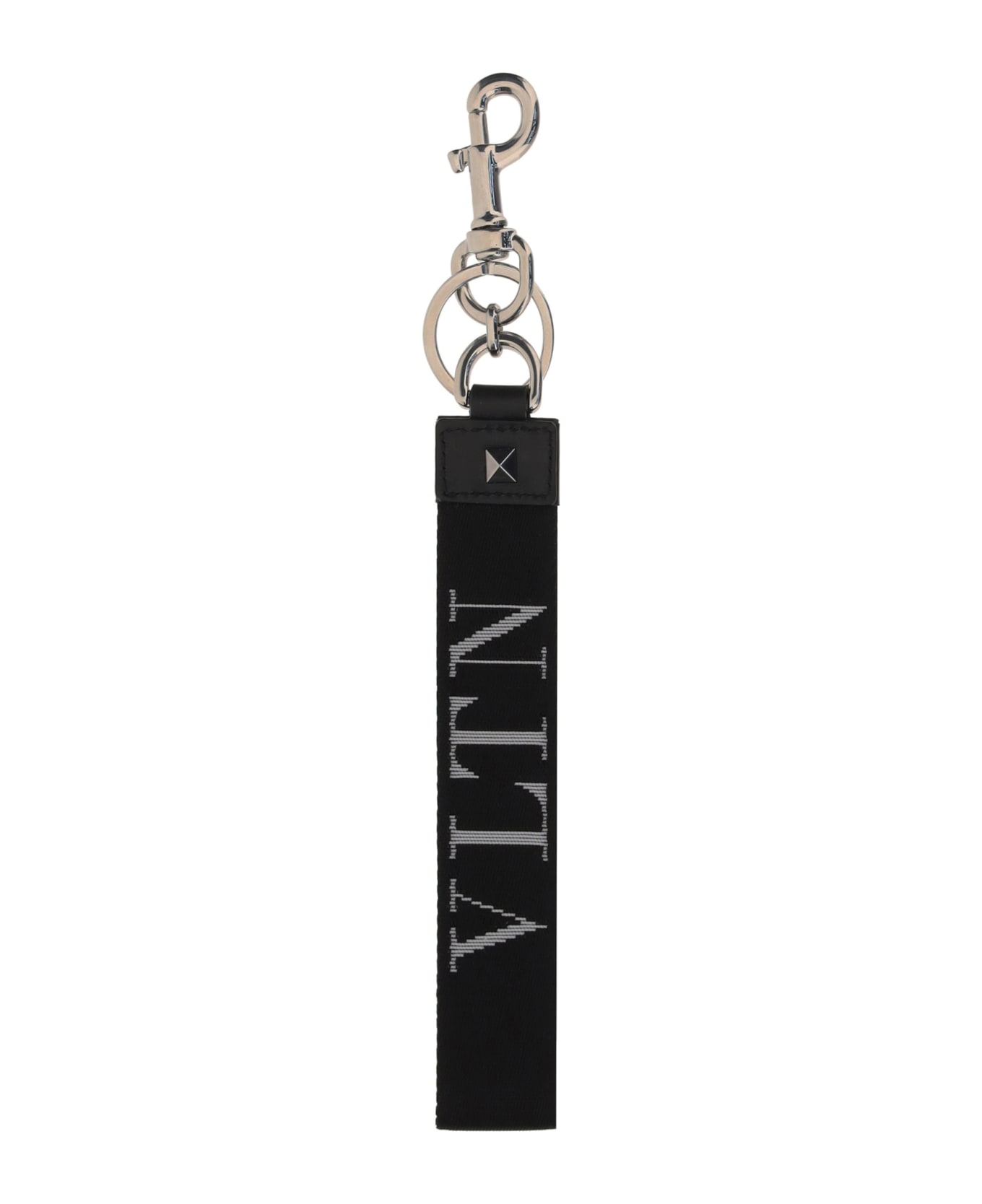 Valentino Garavani Key Ring - Nero-bianco/nero