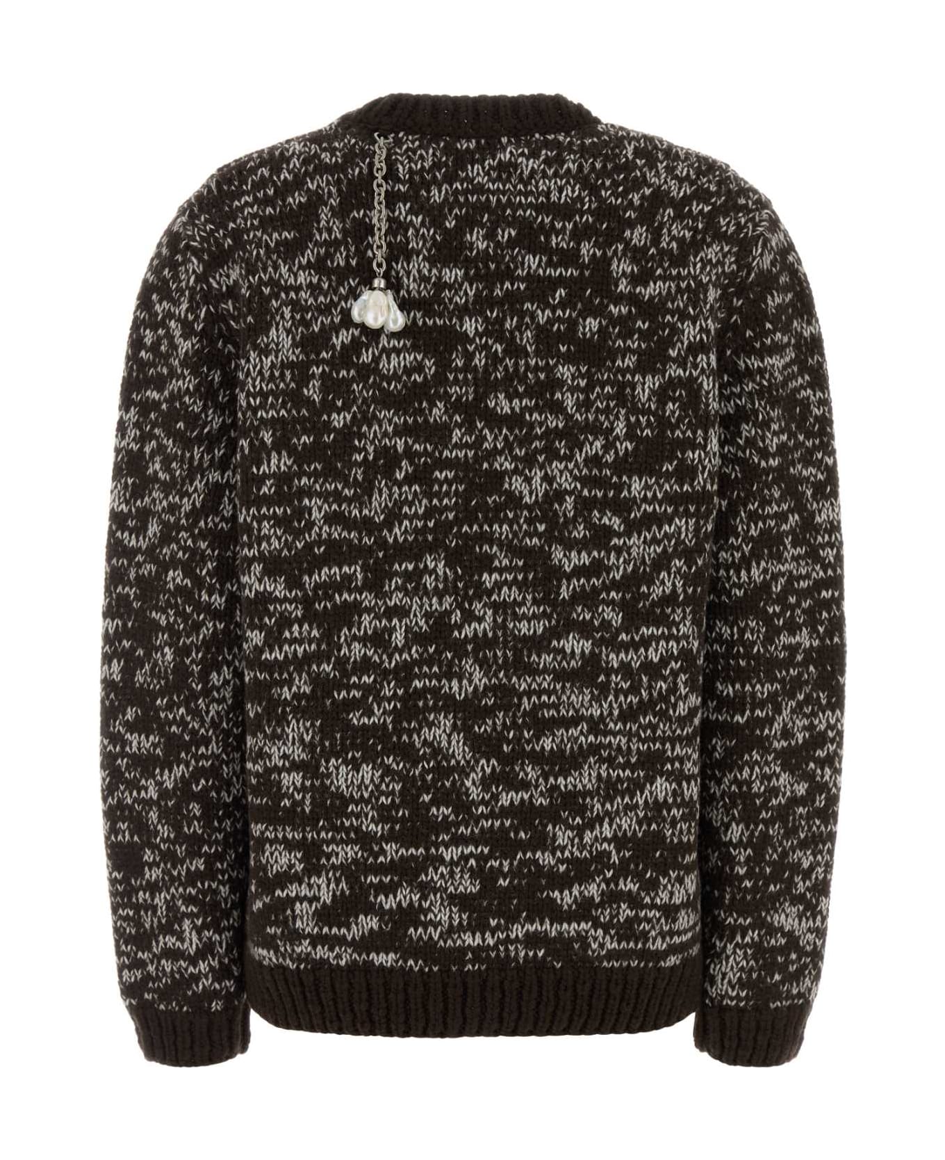 Prada Two-tone Wool Oversize Sweater - MORO+NATURALE