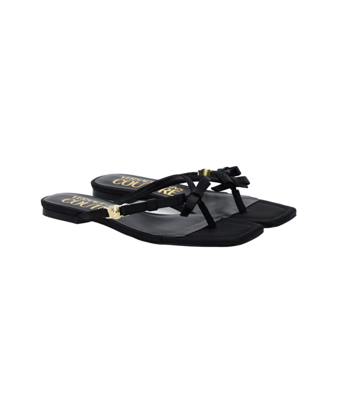 Versace Jeans Couture Flip Flops - Black サンダル