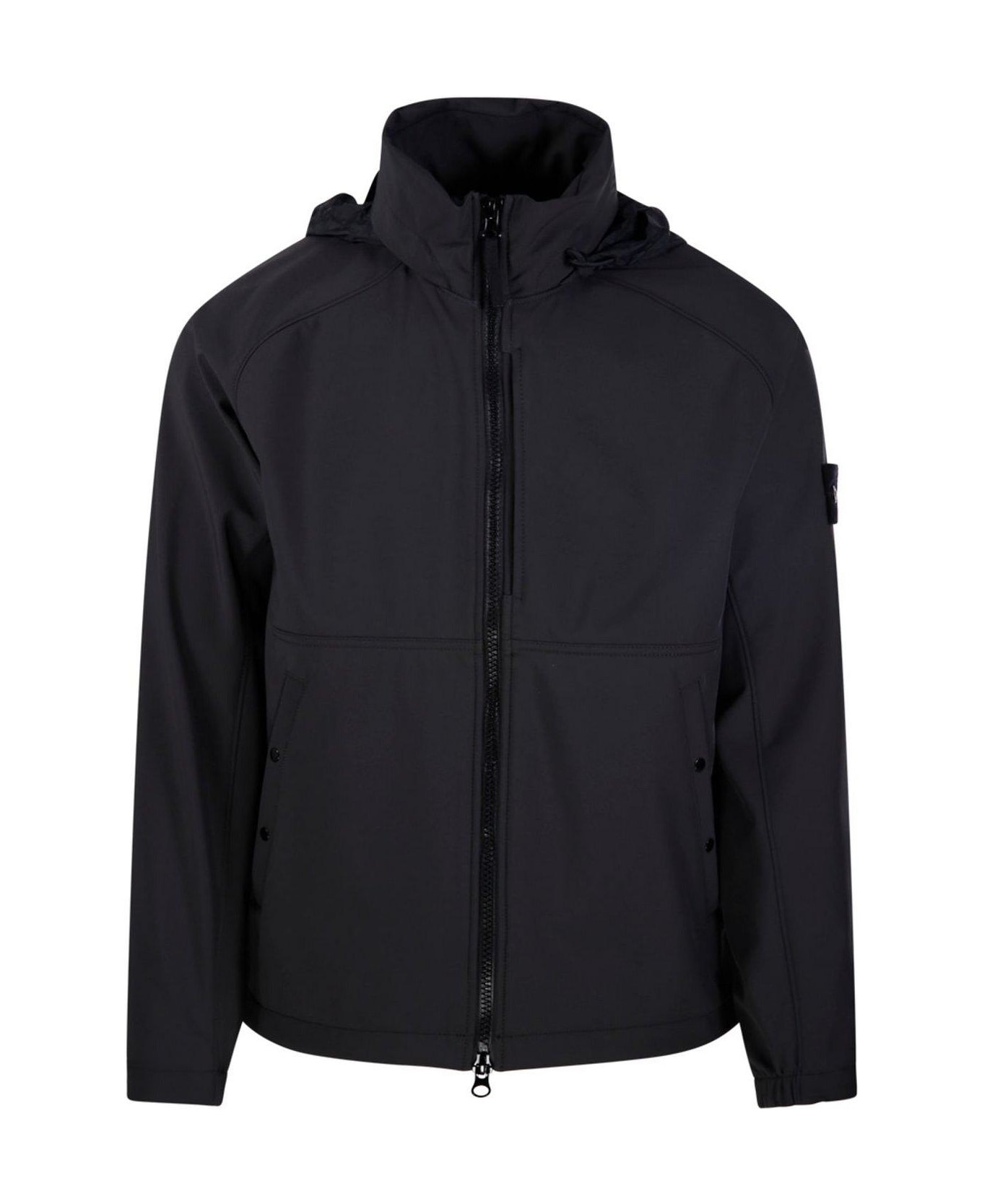 Stone Island High-neck Zipped Jacket - Antracite