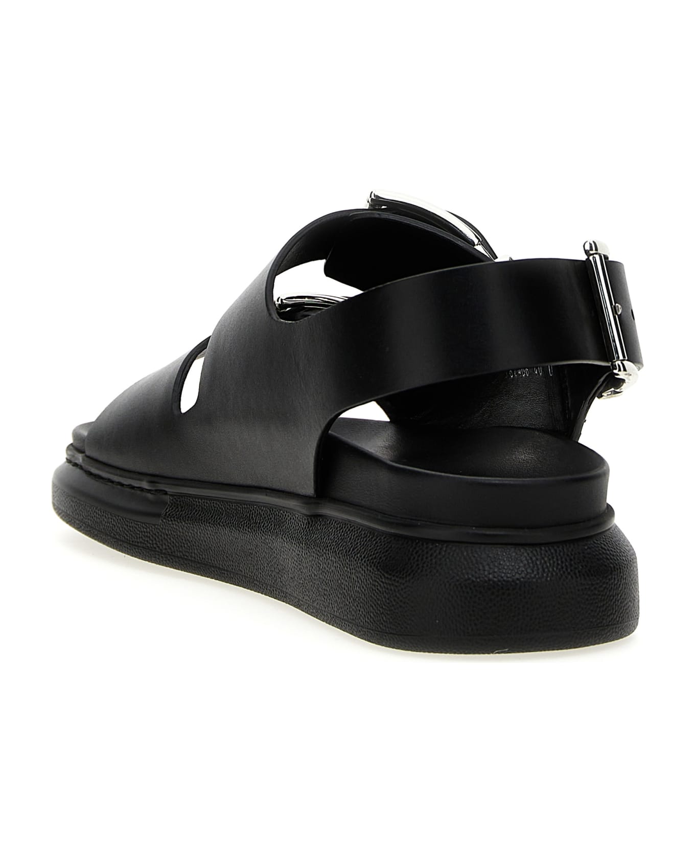 Alexander McQueen Buckle Leather Sandals - Black   その他各種シューズ