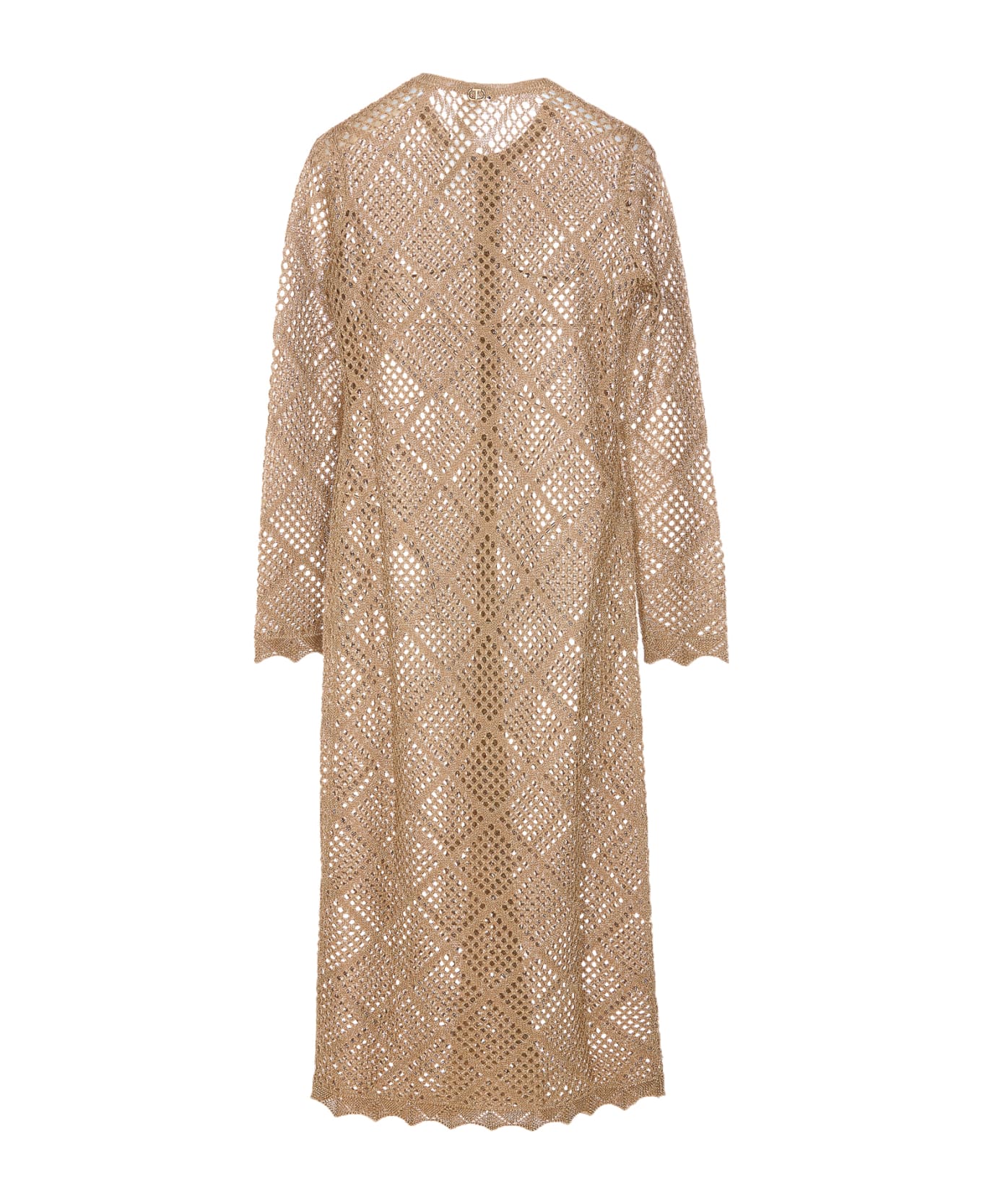 TwinSet Lame
 Cardigan - Beige