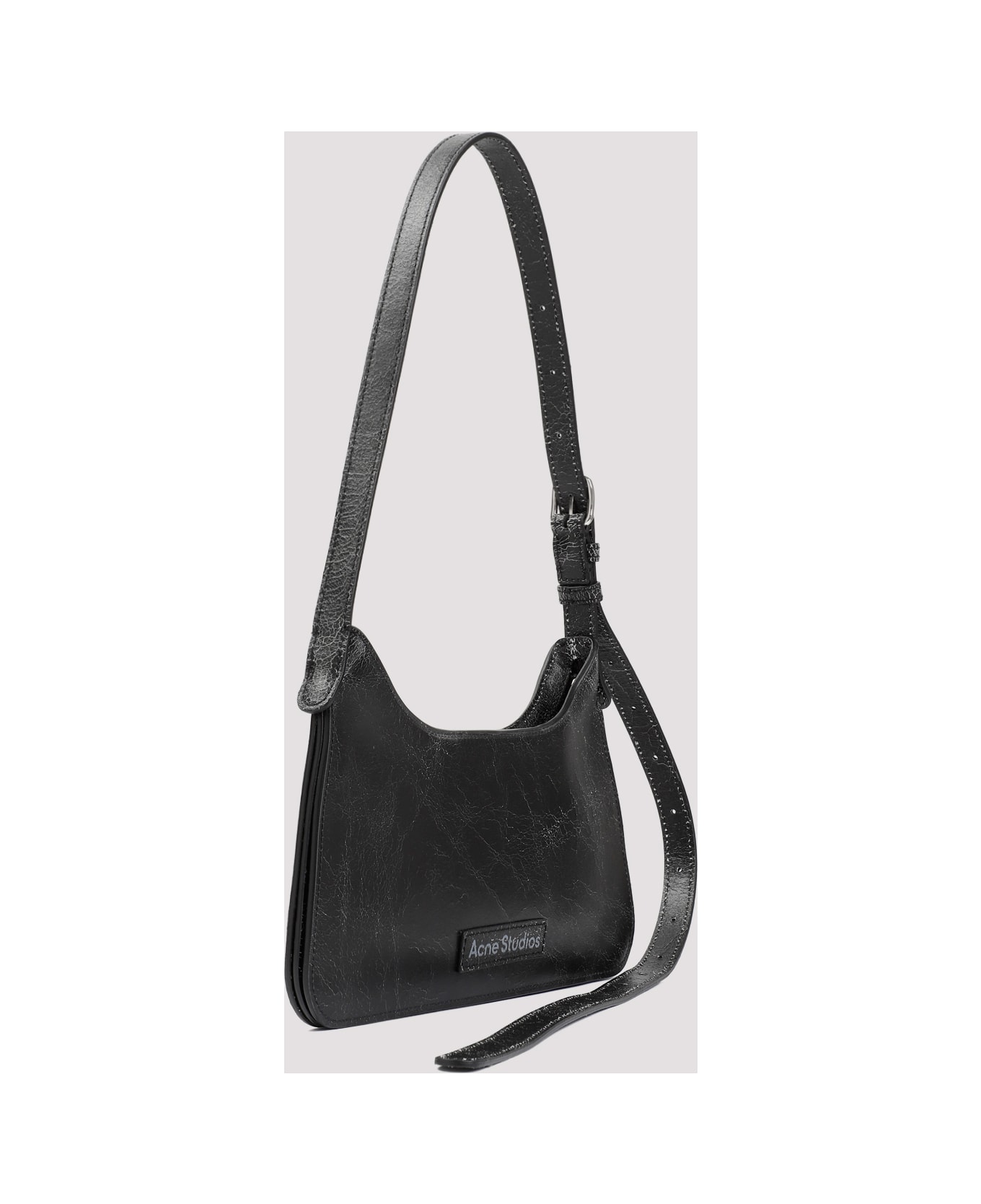 Acne Studios Platt Zip-up Shoulder Bag - Black