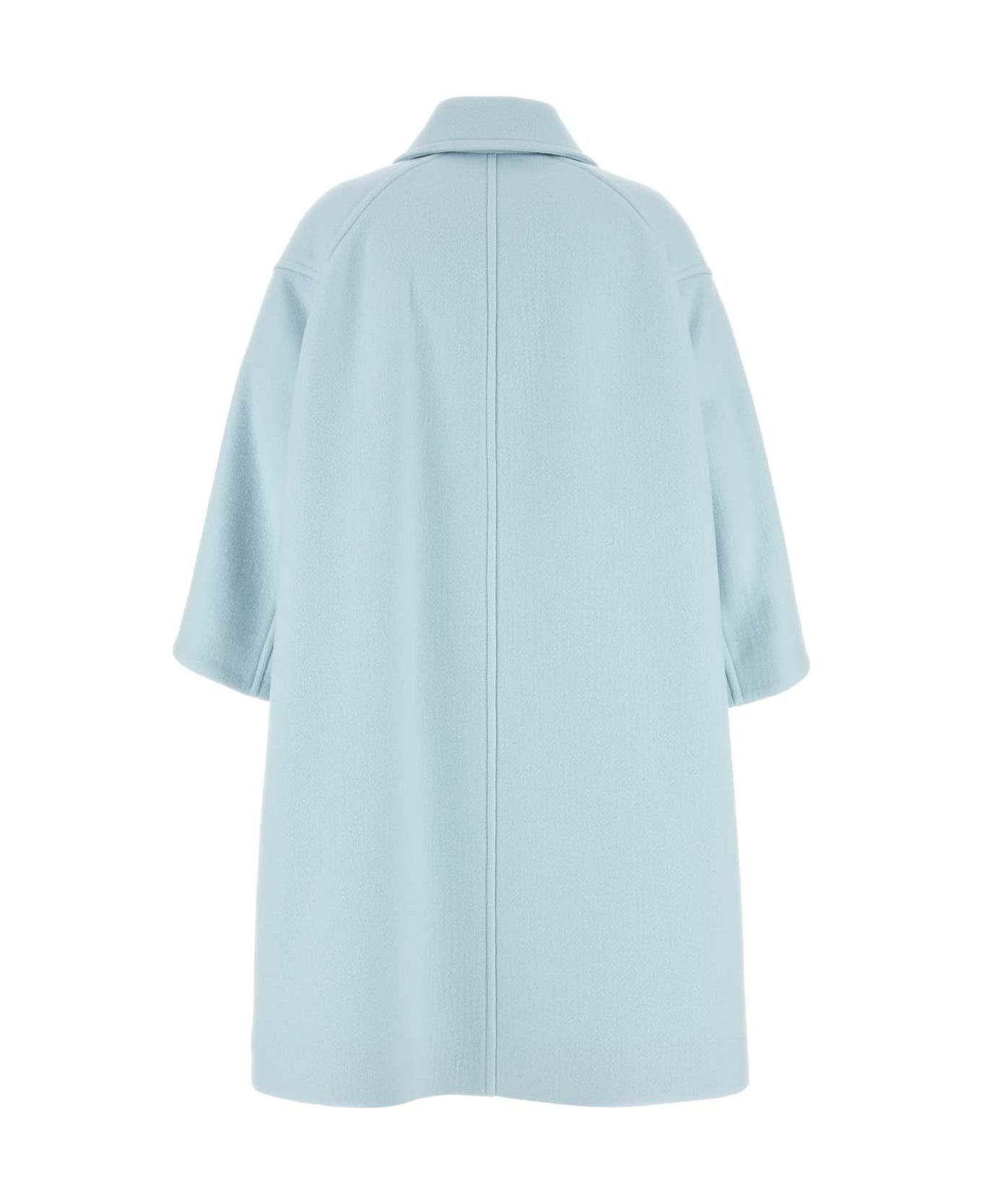 Bottega Veneta Light Blue Cashmere Coat - DUSK