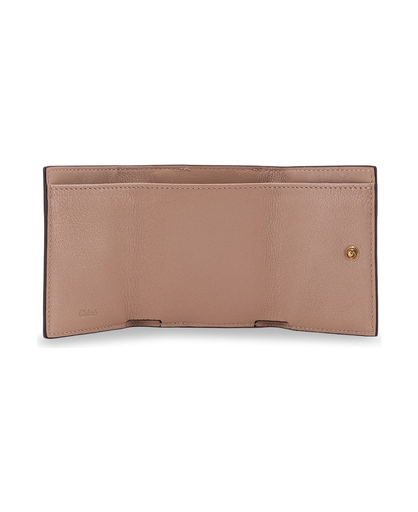 Chloé Paddington Trifold Leather Wallet - Earthy Pink