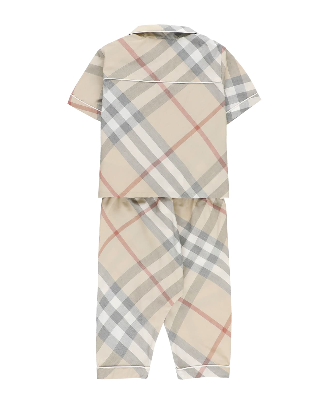 Burberry Check Two-piece Jumpsuit - Beige