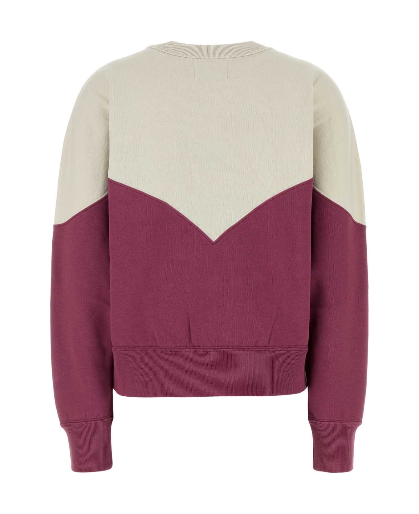 Marant Étoile Two-tone Cotton Blend Houston Sweatshirt - ECRURASPERRY
