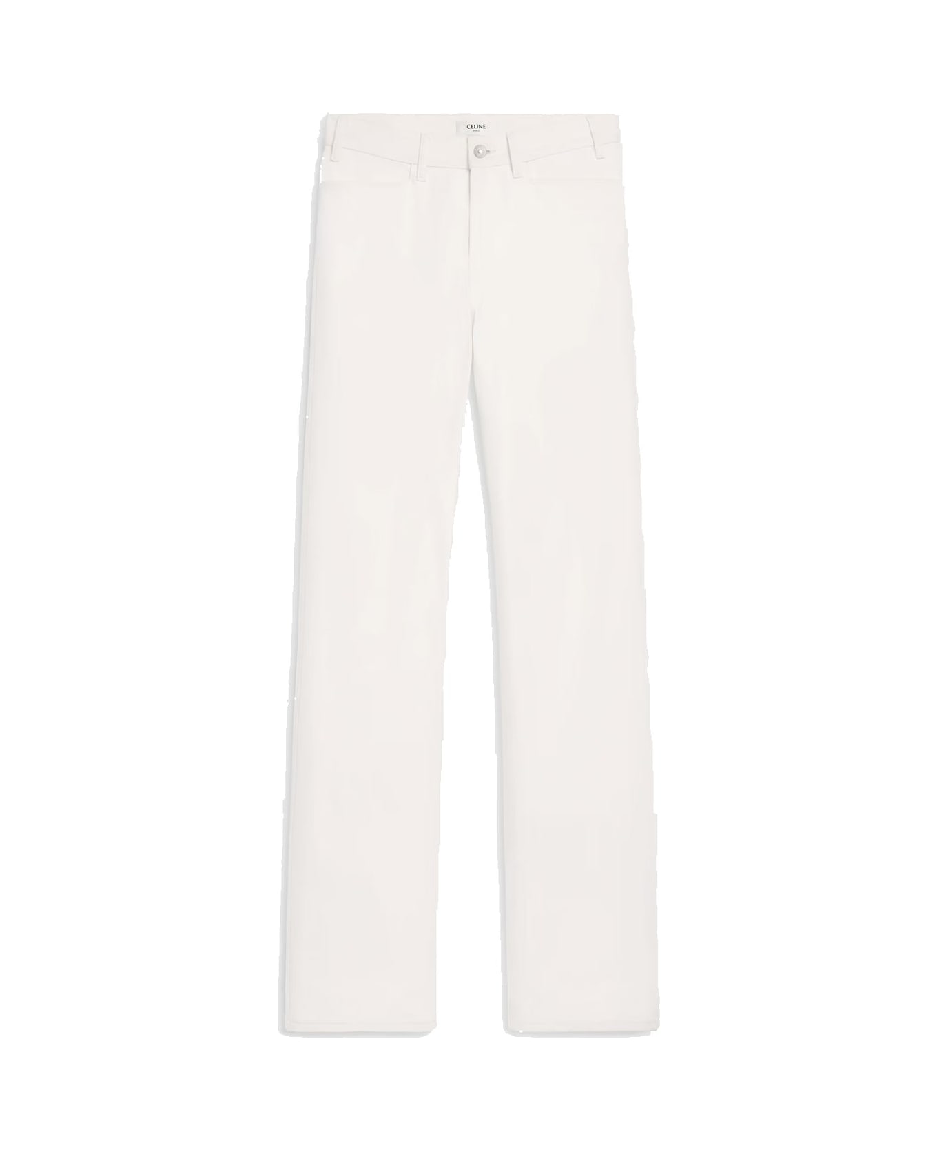Celine Céline Cotton Denim Jeans - White