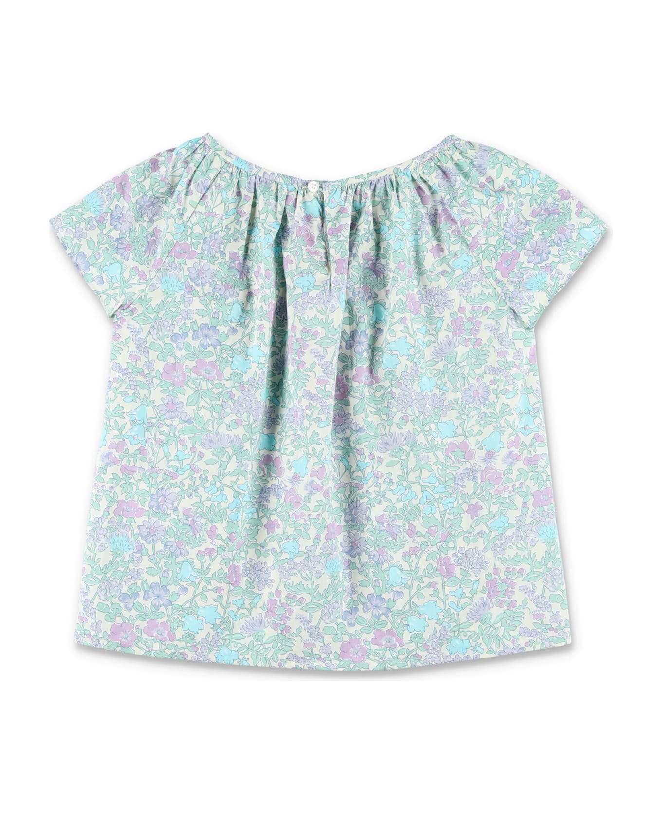 Bonpoint Grenade Liberty Smocked Blouse - PARME CLAIR