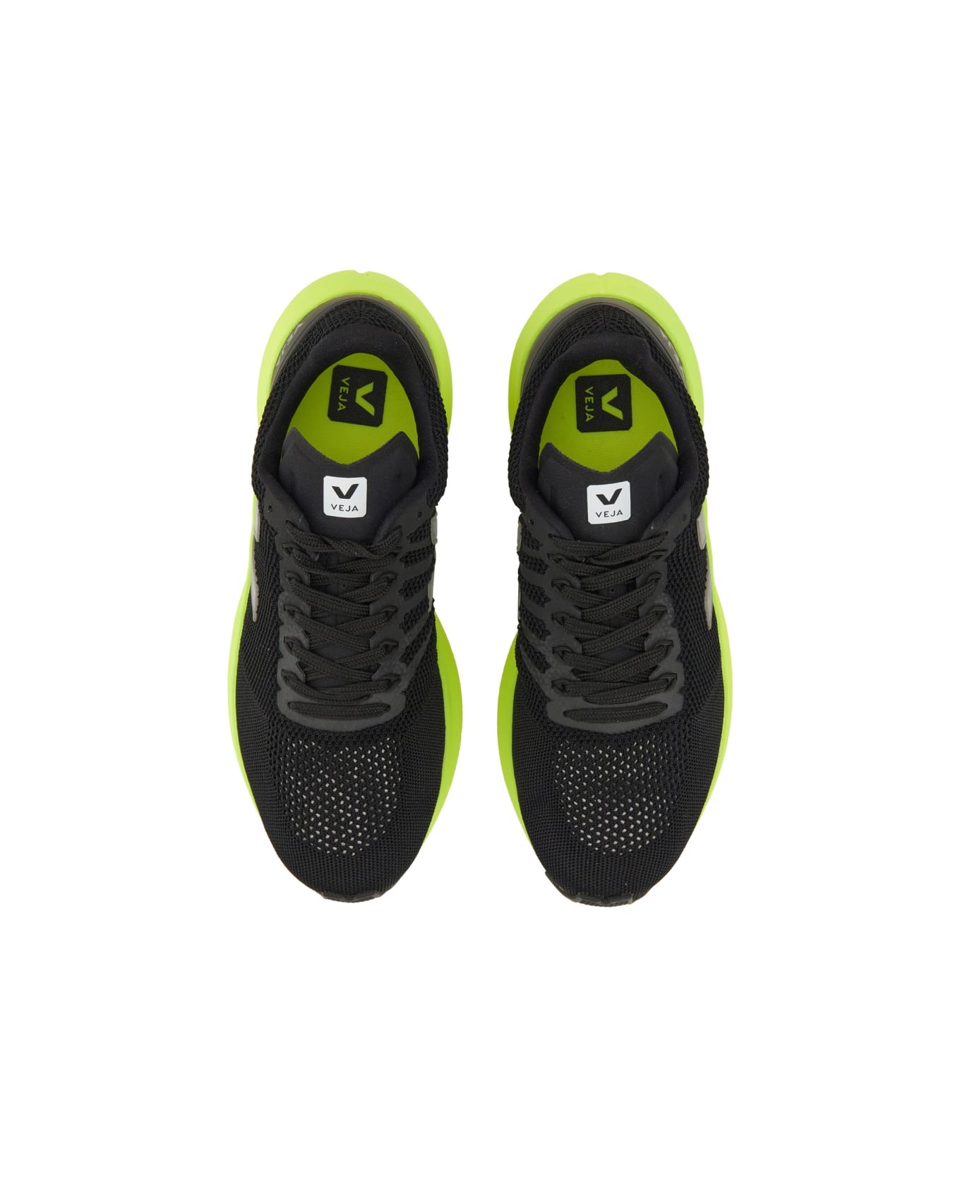 Veja Marlin Lt V-knit Fluo Sneaker - BLACK