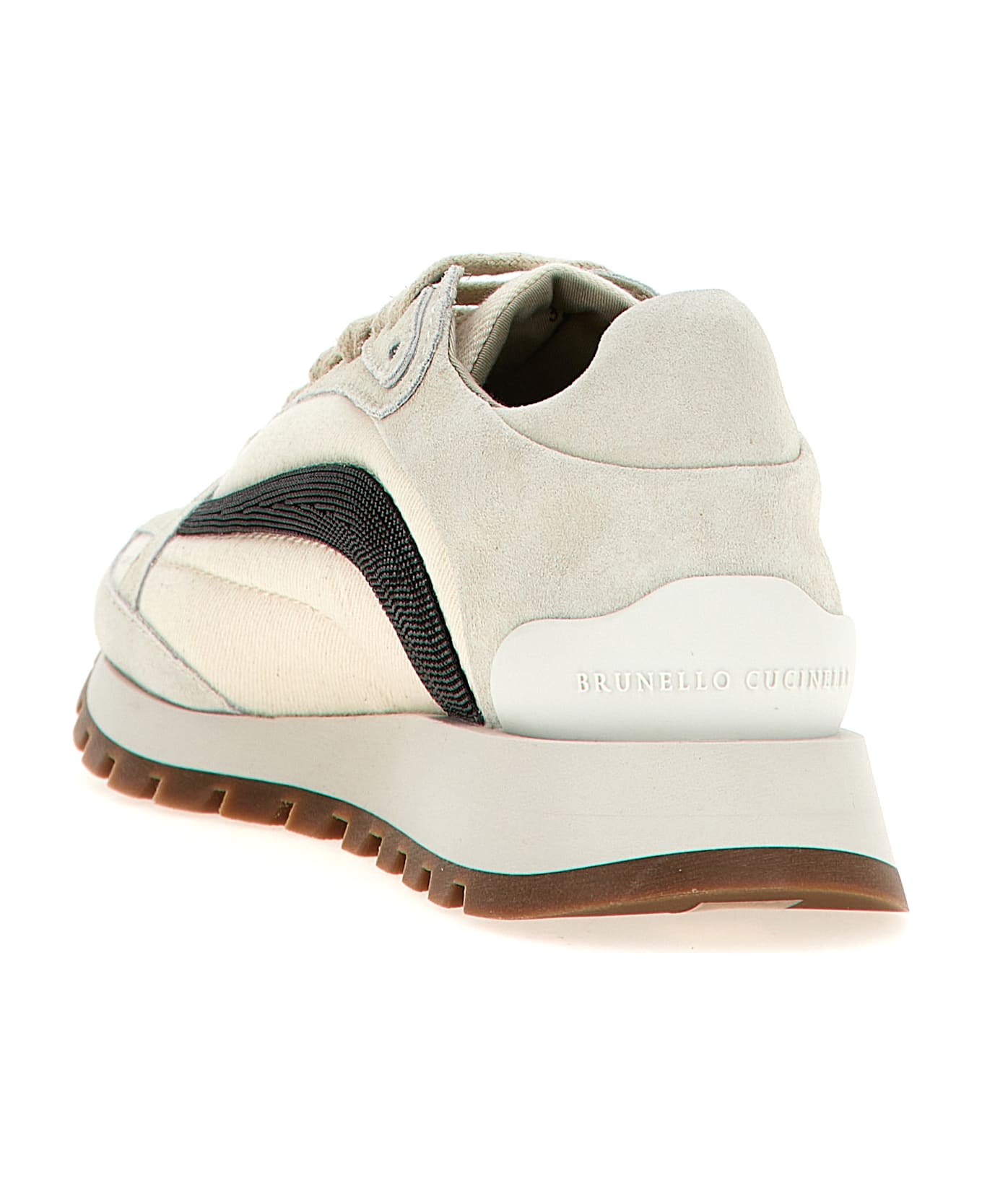 Brunello Cucinelli 'monile' Sneakers - Beige