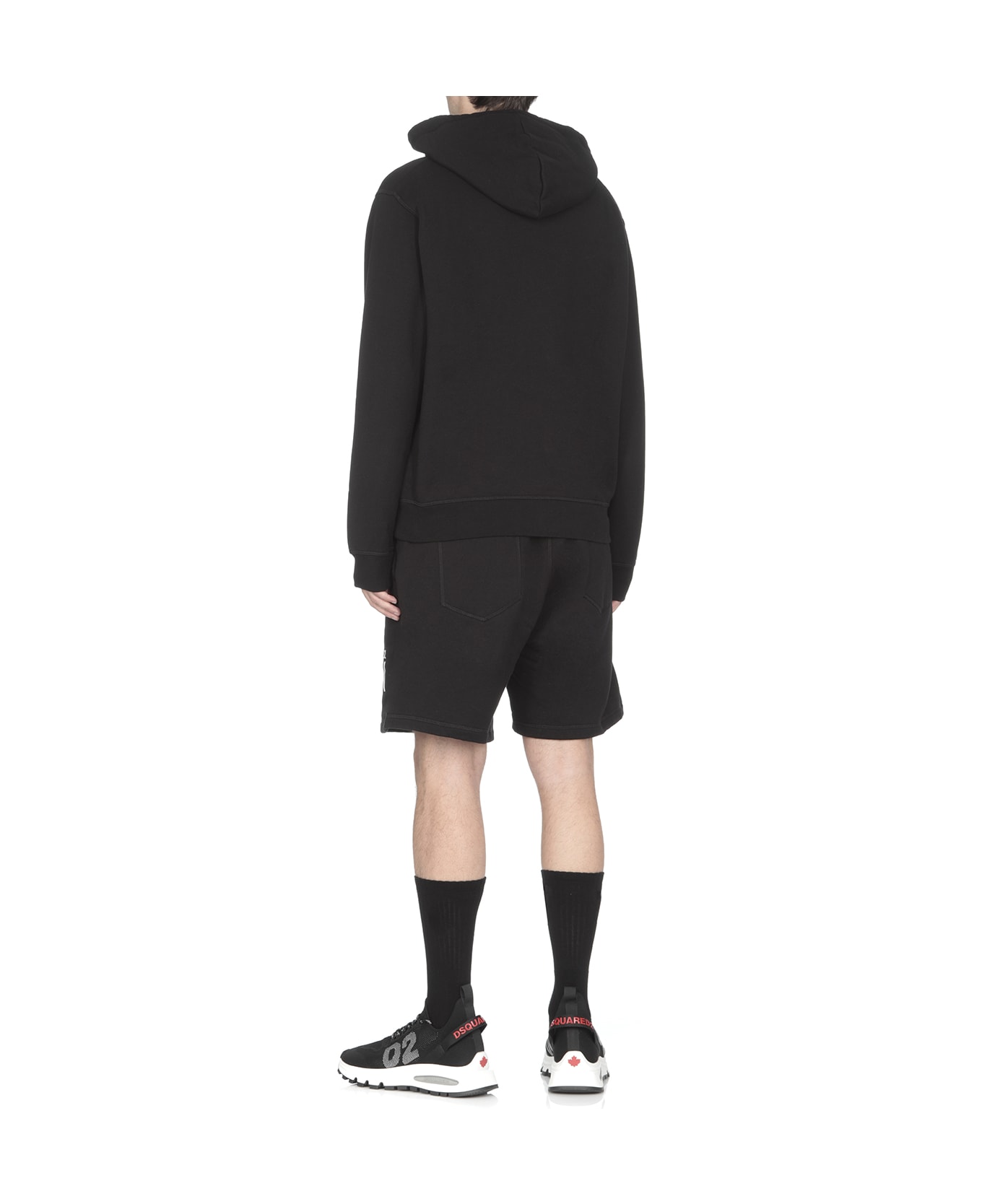 Dsquared2 Cotton Bermuda Shorts - black