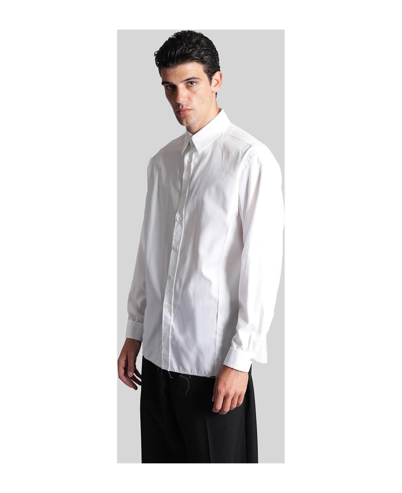 Maison Margiela Shirt In White Cotton - white