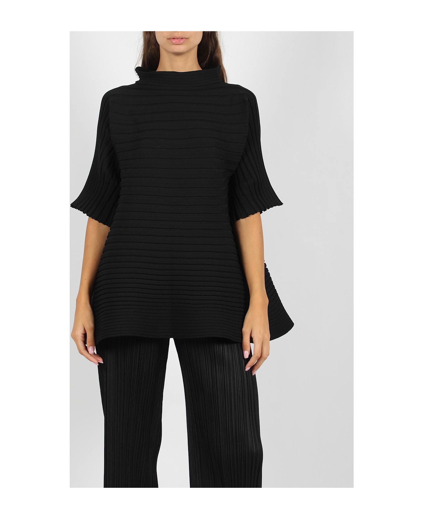 Pleats Please Issey Miyake Bounce Knit - Black