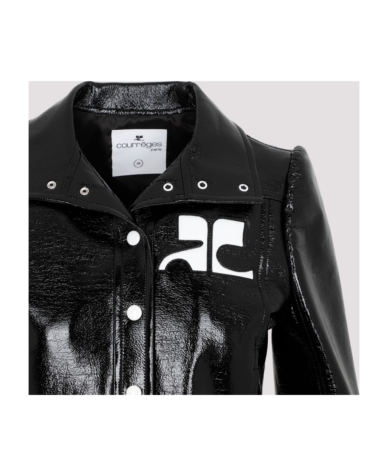 Courrèges Vinyl Jacket - Black