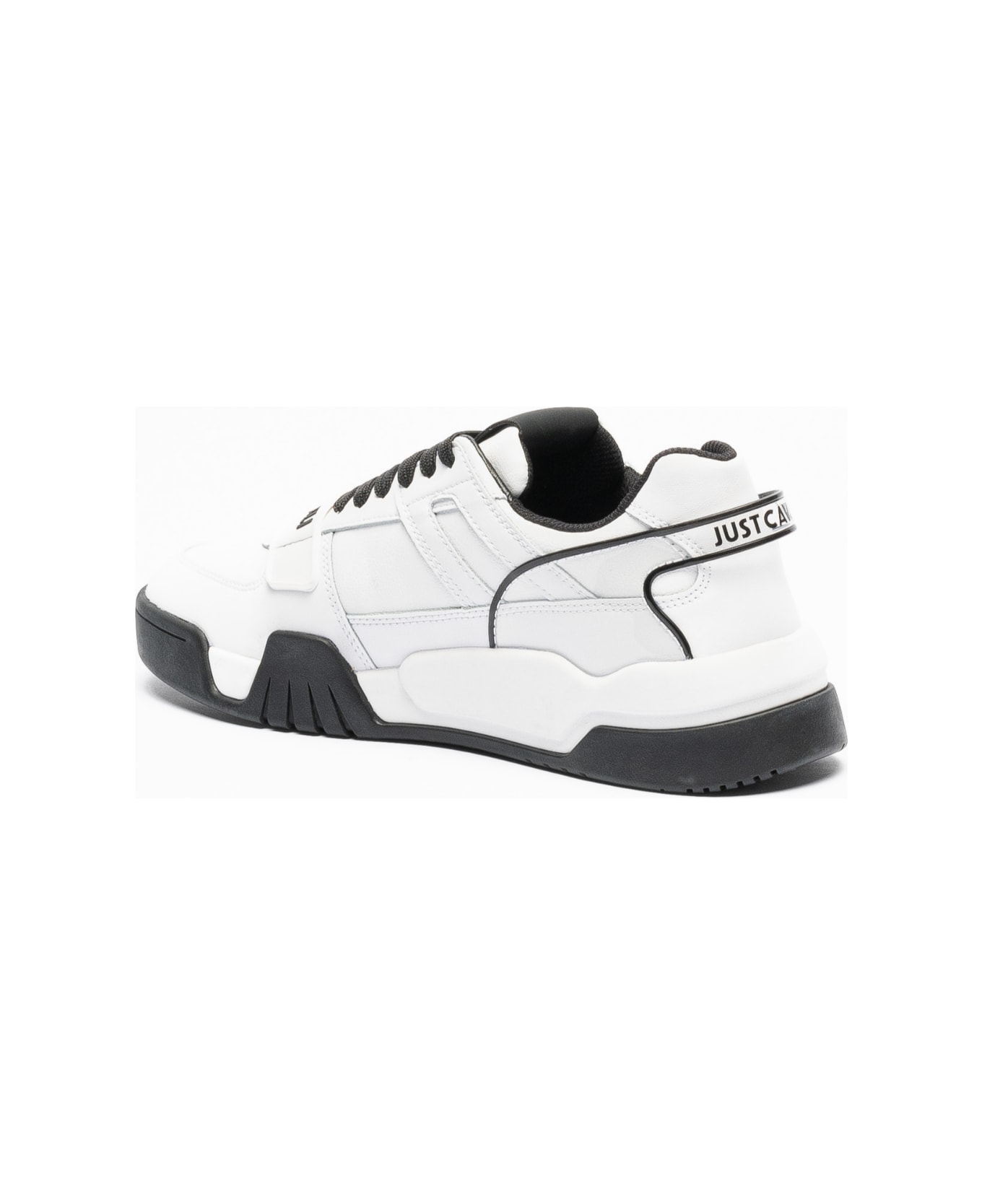 Just Cavalli White Low Top Sneakers - White