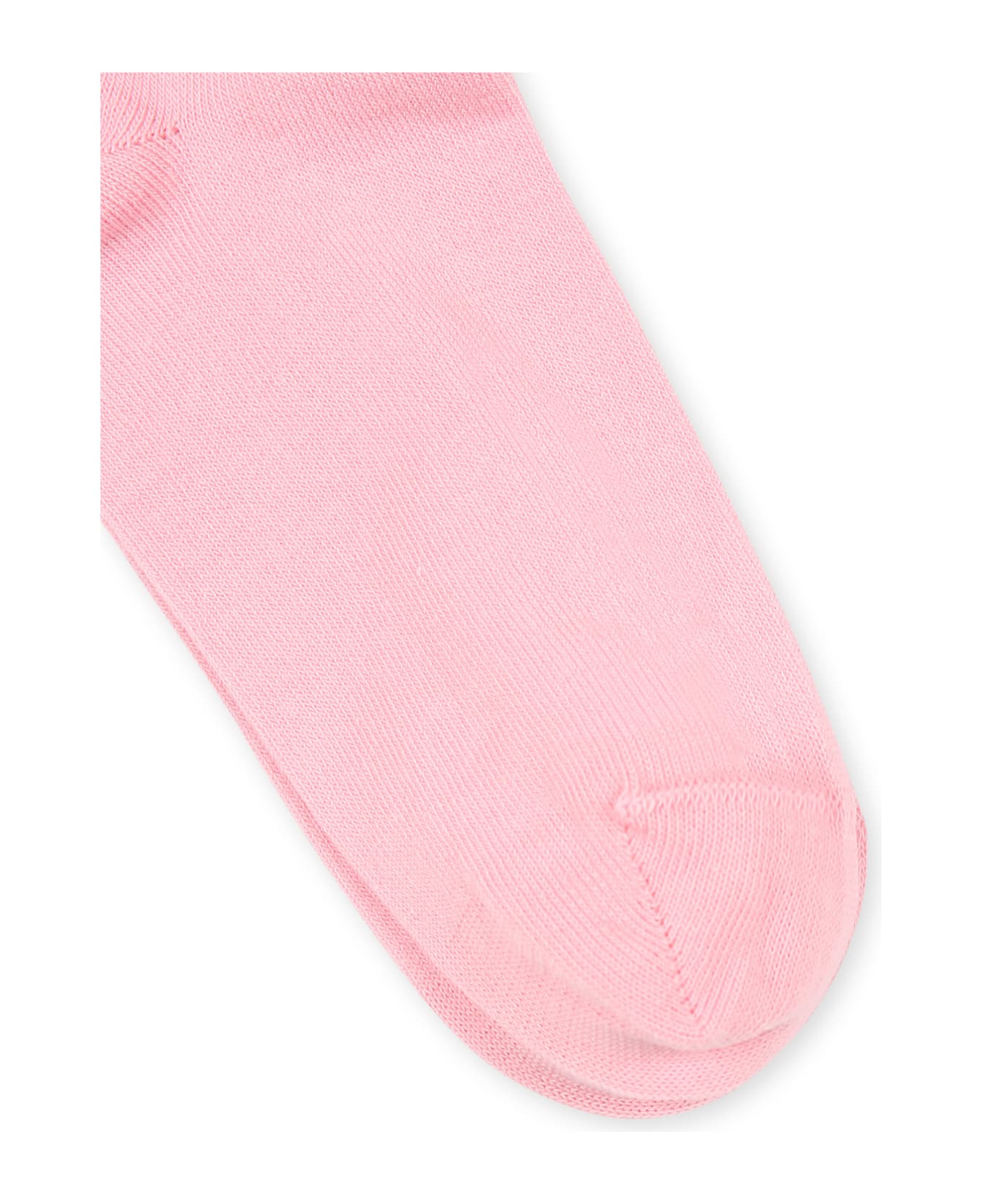 Palm Angels Pink Socks For Girl With Logo - Pink