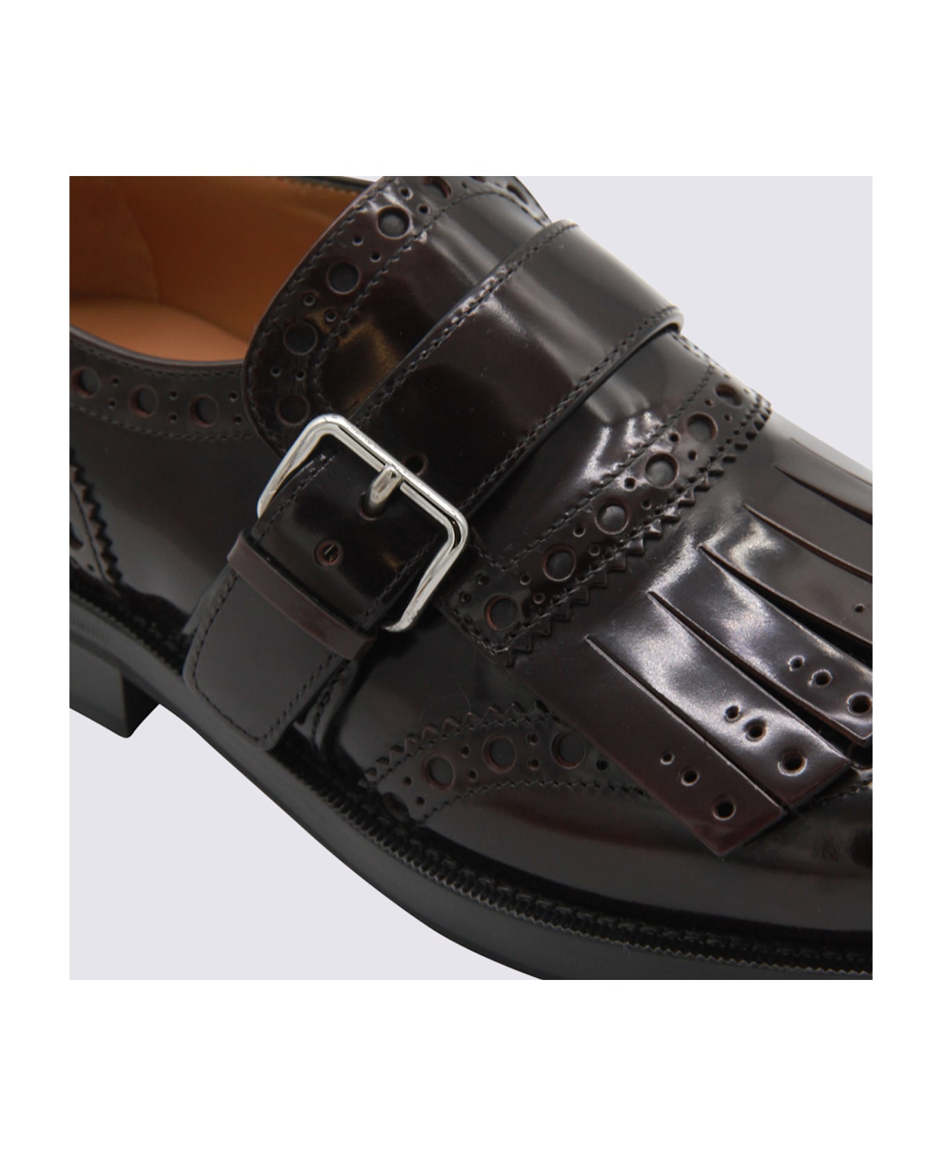 Church
s Burgundy Leather Monk Phillis Formal Shoes
