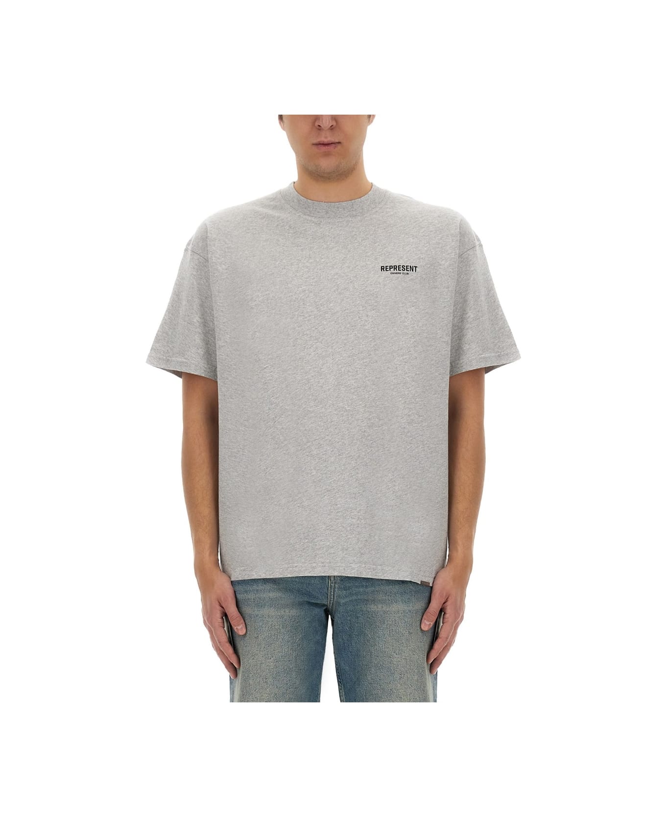REPRESENT T-shirt With Logo - GREY
