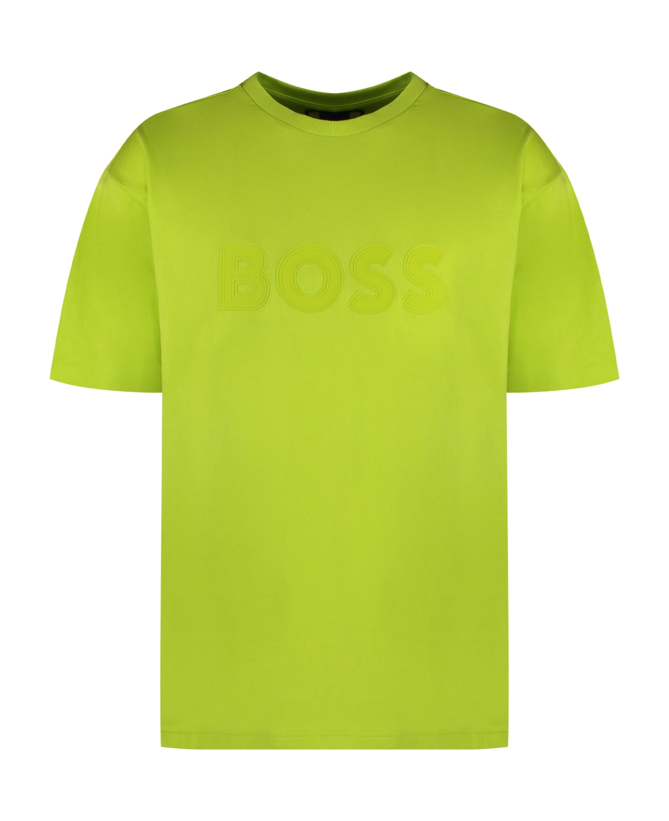 Hugo Boss Cotton Crew-neck T-shirt - green シャツ