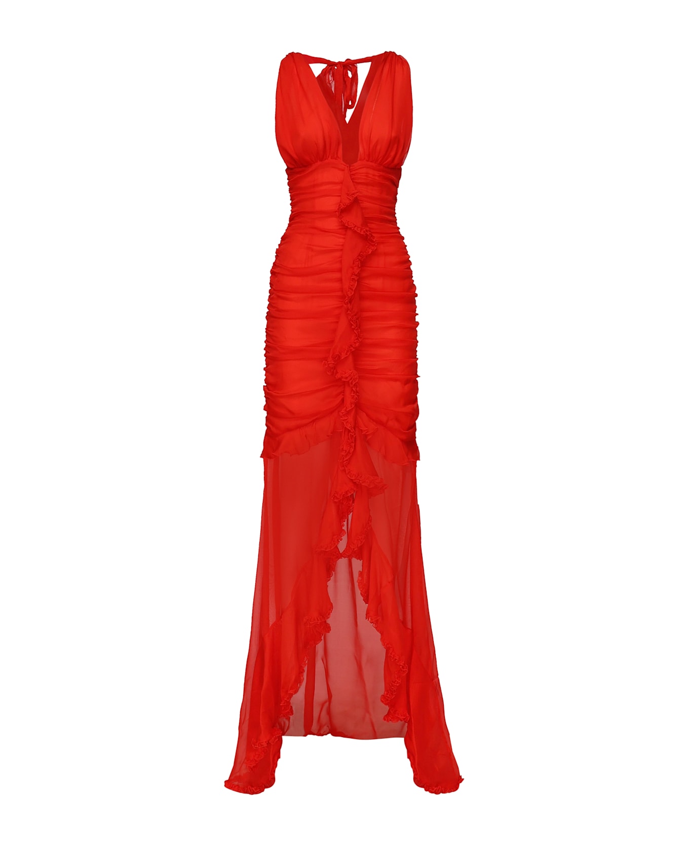 For Love 
Lemons Kayta Silk Dress - Red