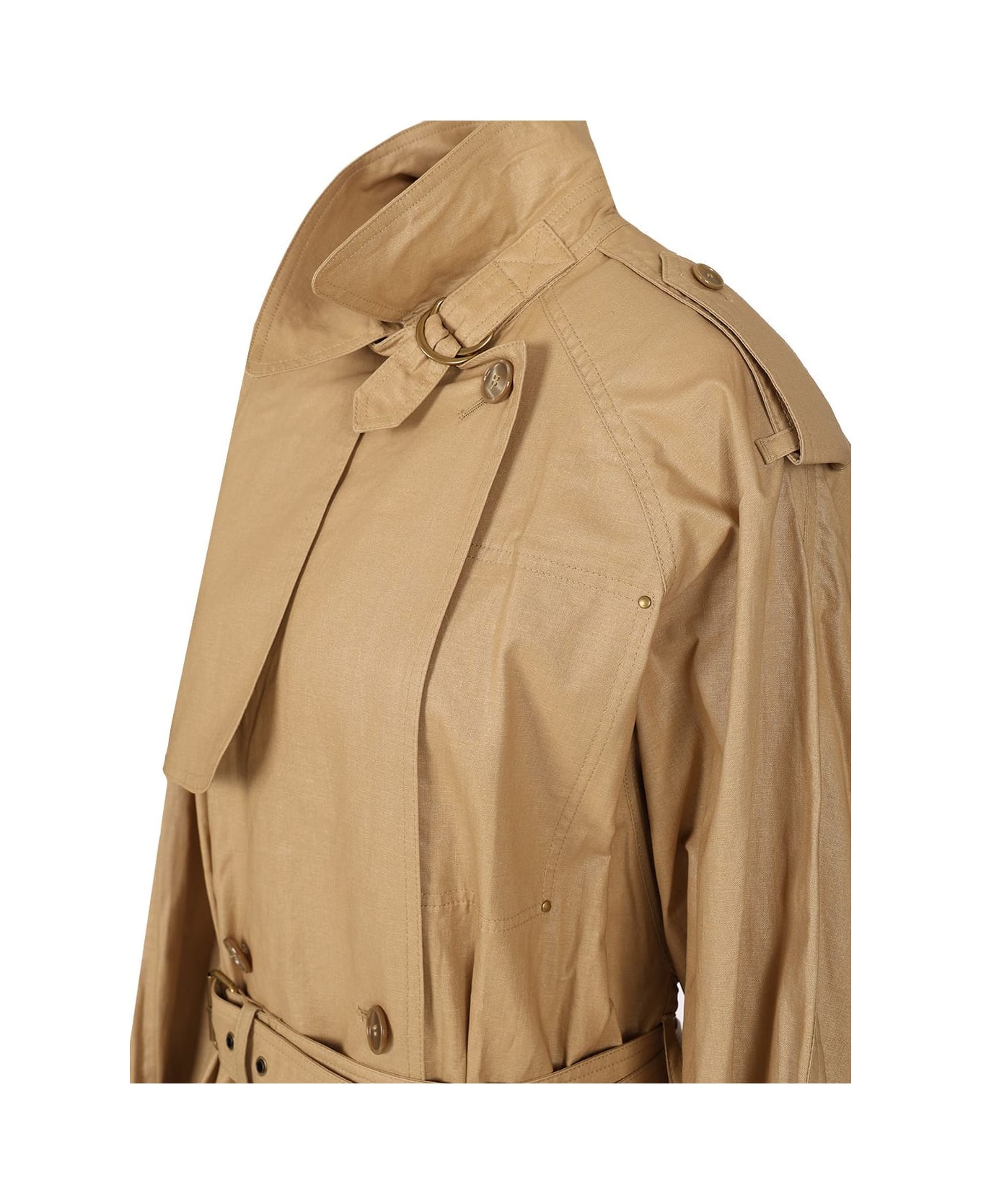 Isabel Marant 
freanne
 Long Trench Coat - BEIGE