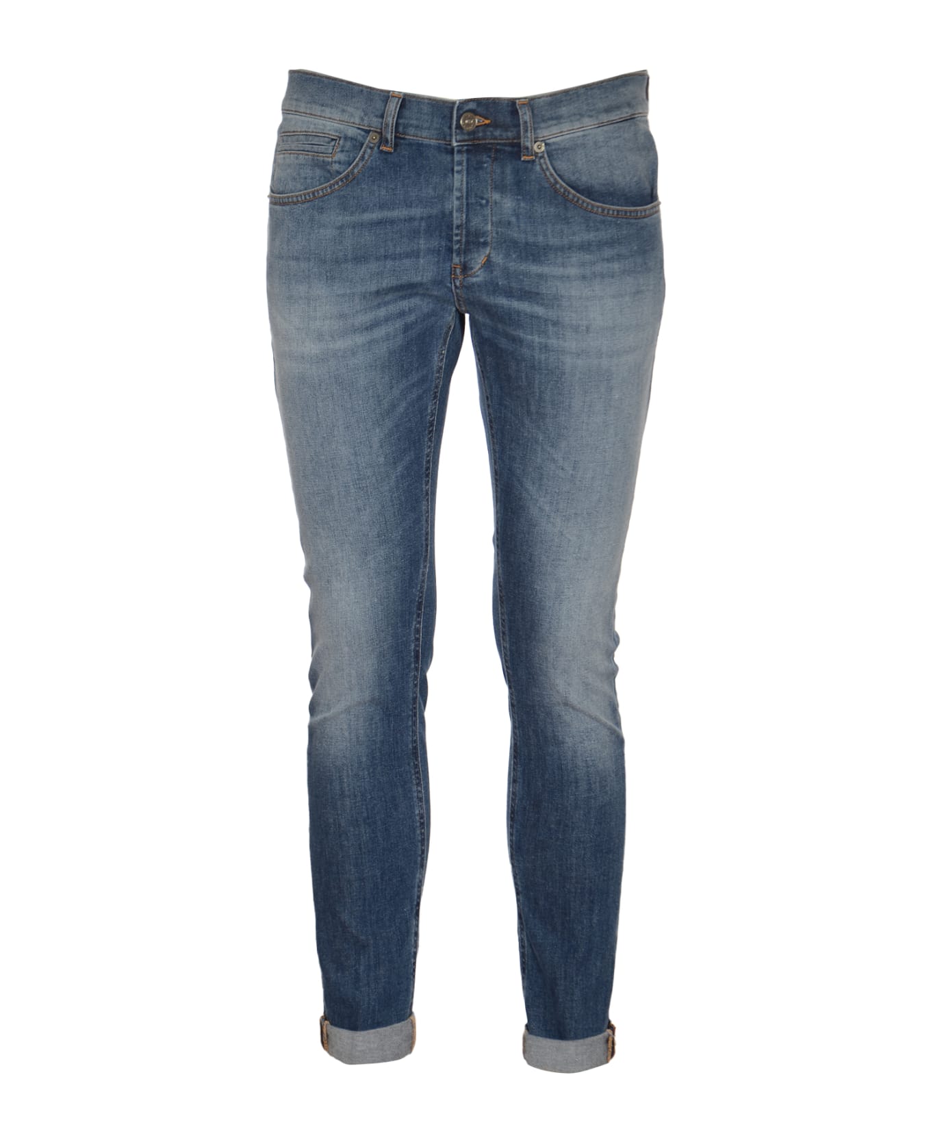 Dondup Button Fitted Jeans - blu