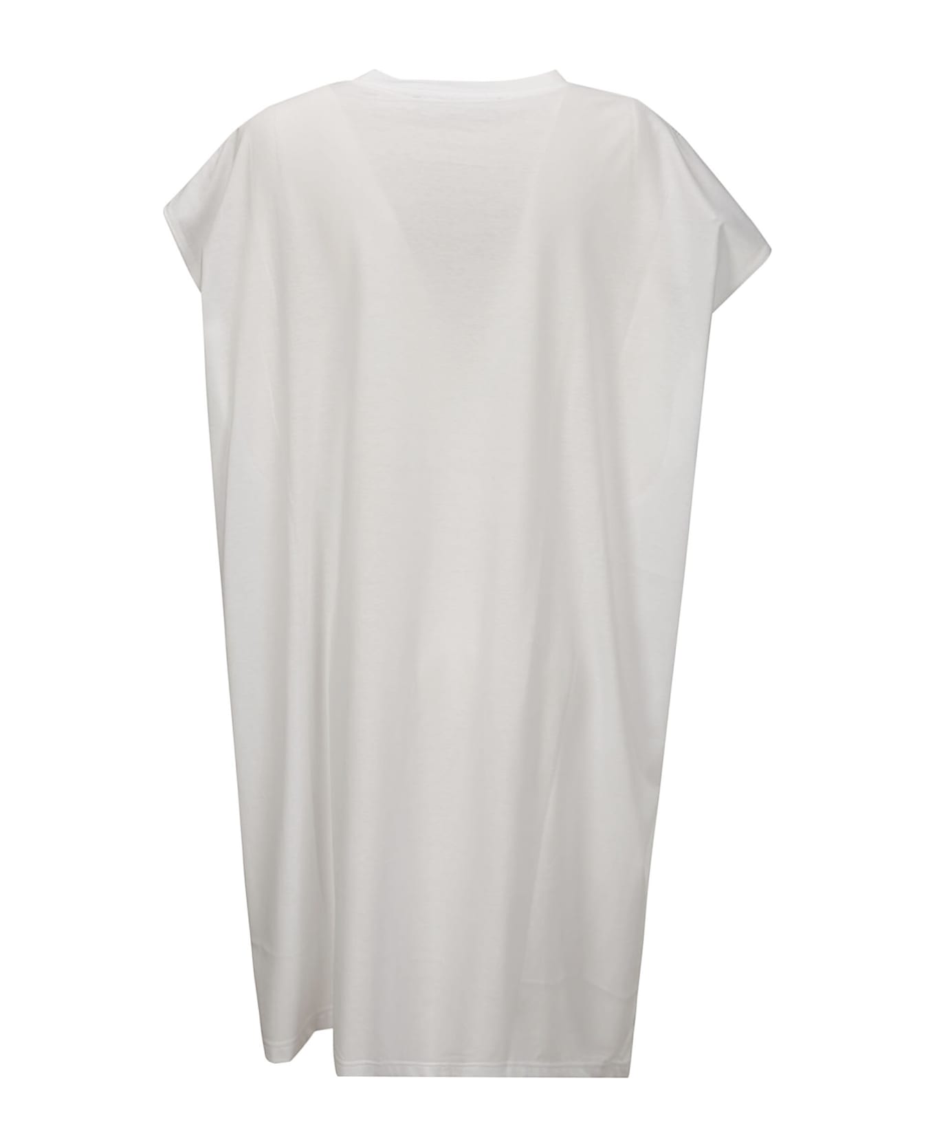 Y/Project Scrunched Logo Tank Dress - OPTIC WHITE