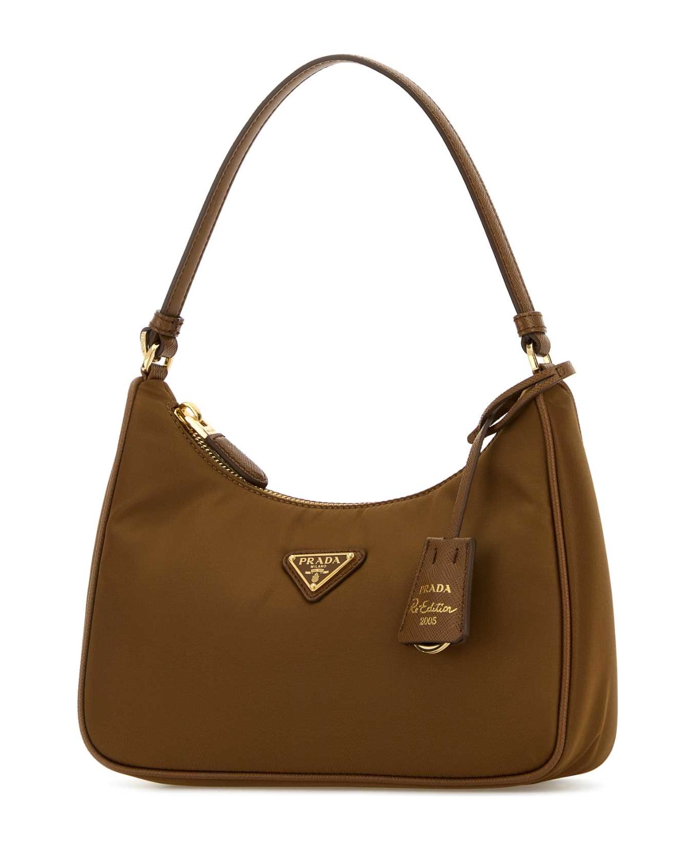 Prada Caramel Re-nylon Handbag - BRANDY1