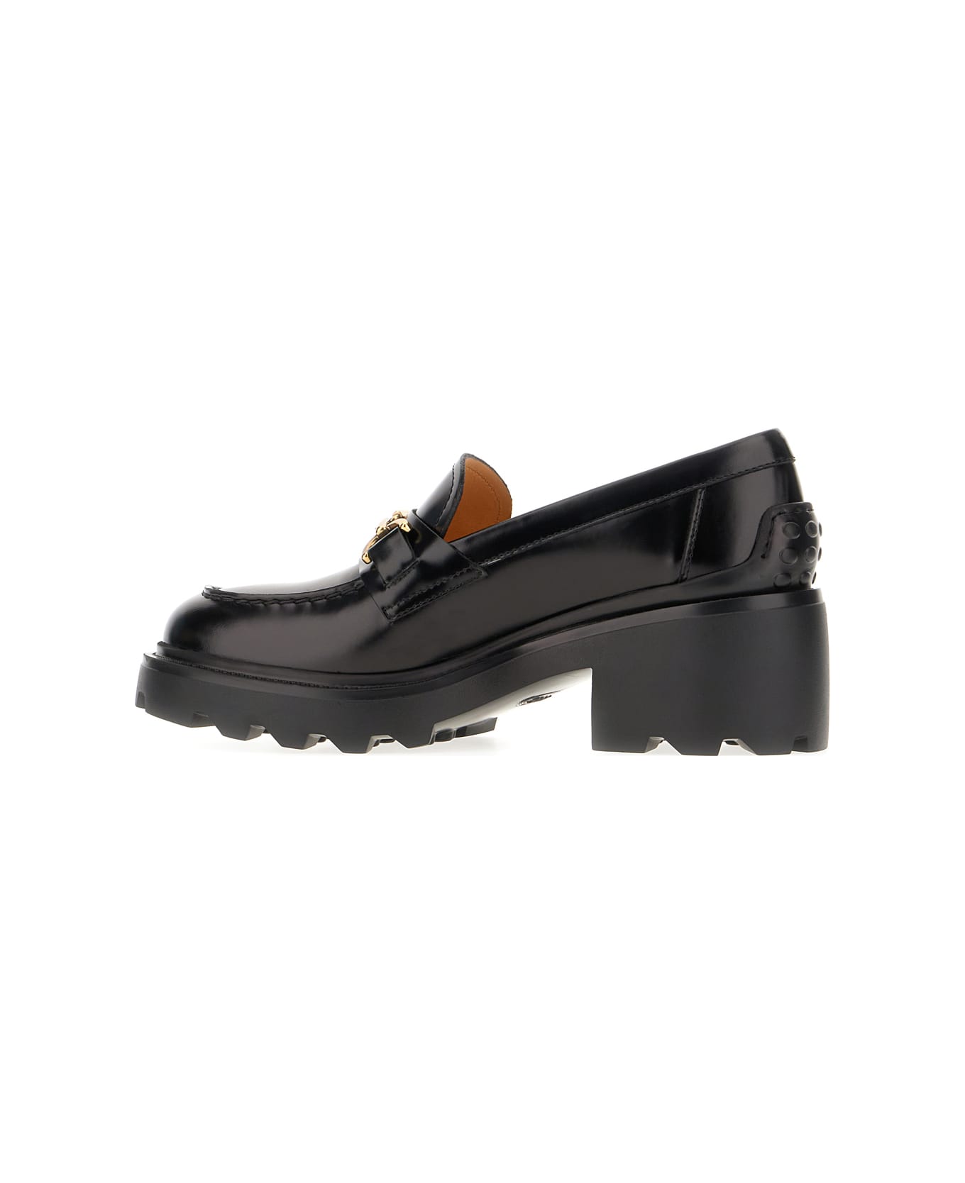 Tod's Black Leather Loafers - BLACK