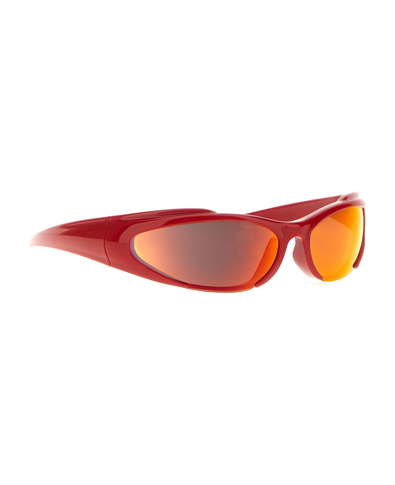 Balenciaga Reverse Xpander Rectangle Sunglasses - Red