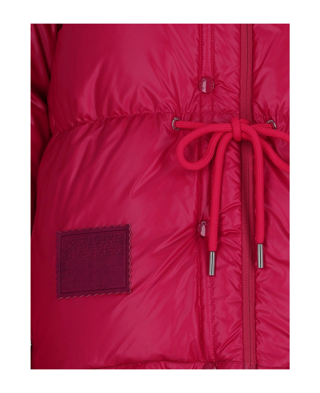 Moncler 'verone 1' Reversible Crop Down Jacket - RED