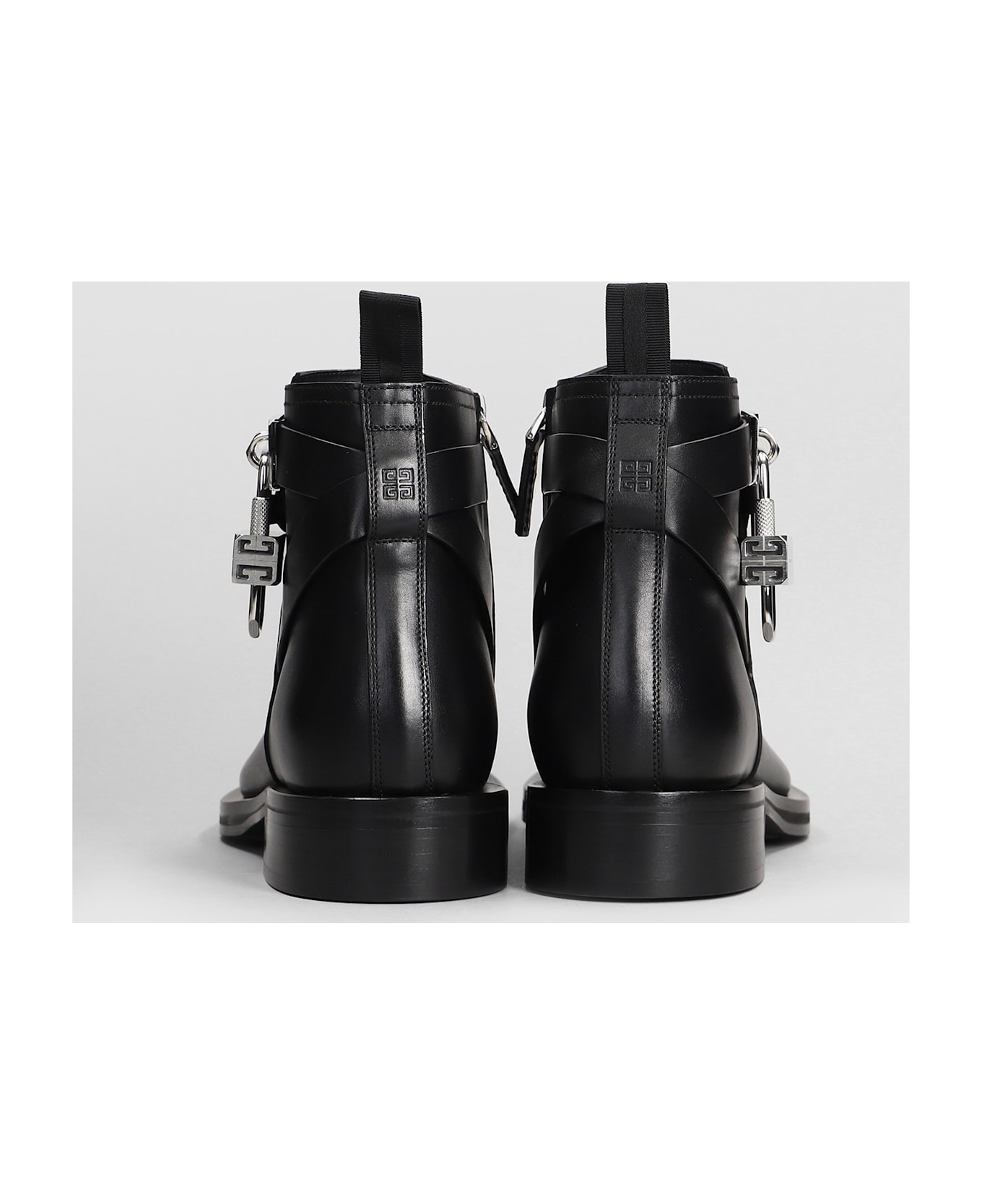 Givenchy Lock Ankle Boots Ankle Boots In Black Leather - black