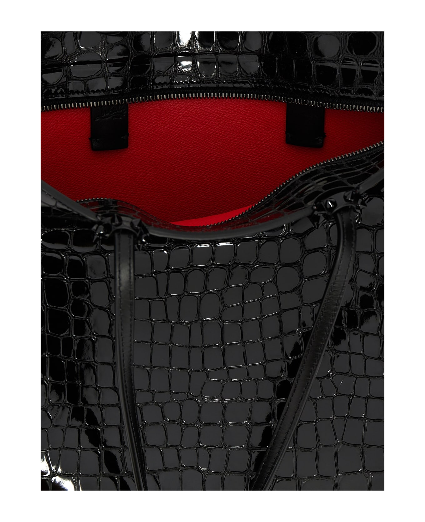 Christian Louboutin 'cabata Zip N/s' Shopping Bag - Black