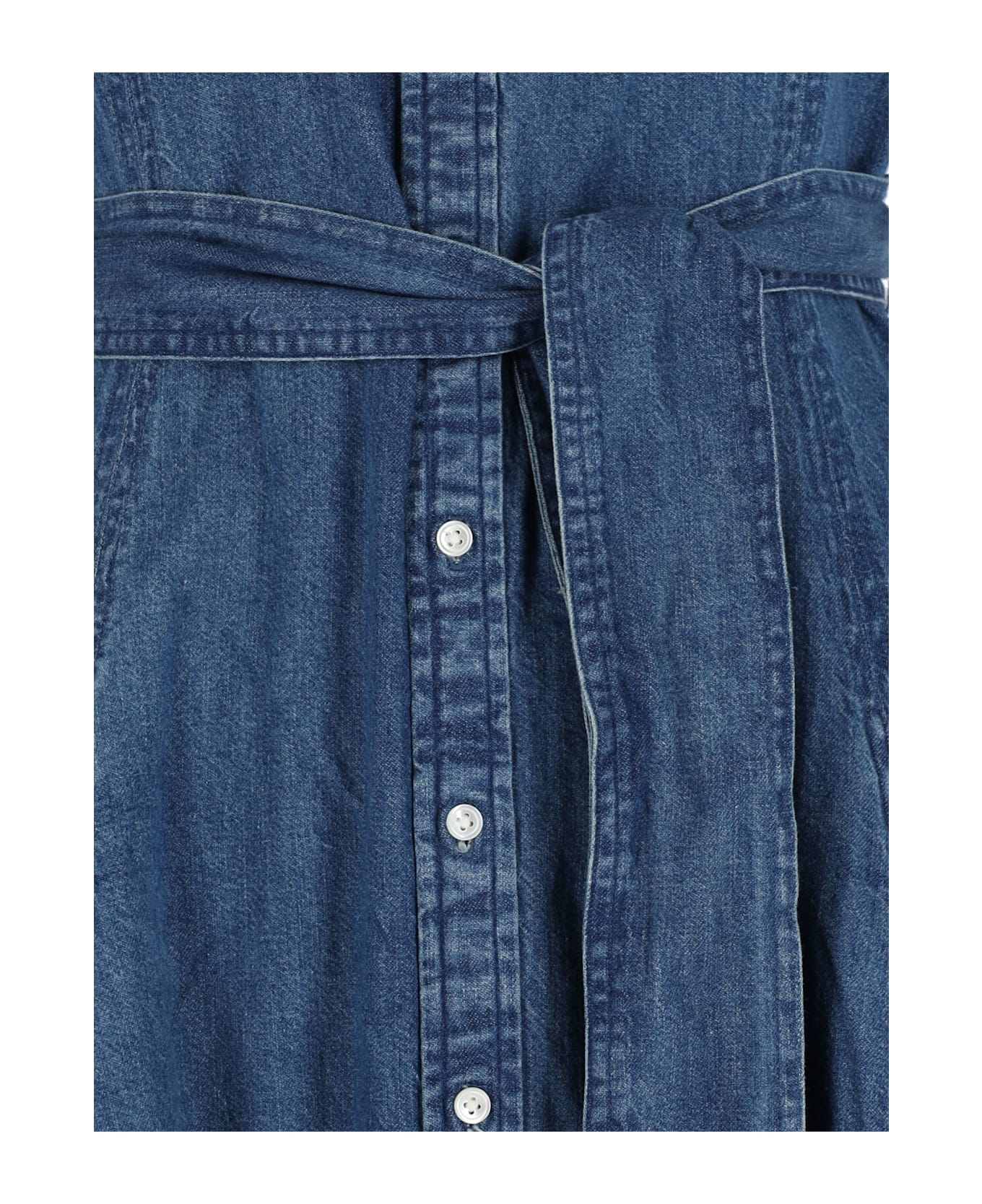 Polo Ralph Lauren Denim Midi Dress - Blue