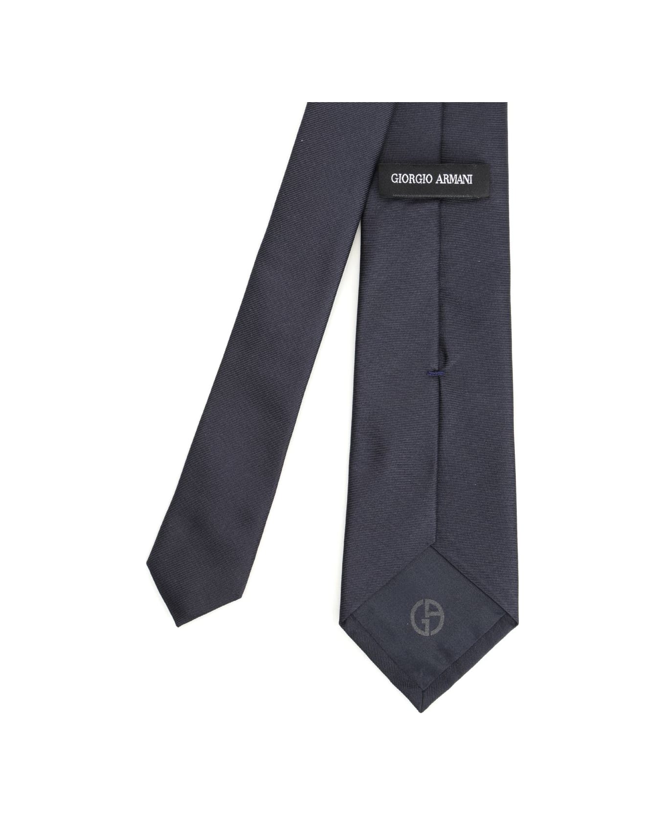 Giorgio Armani Silk Tie - Navy Blue