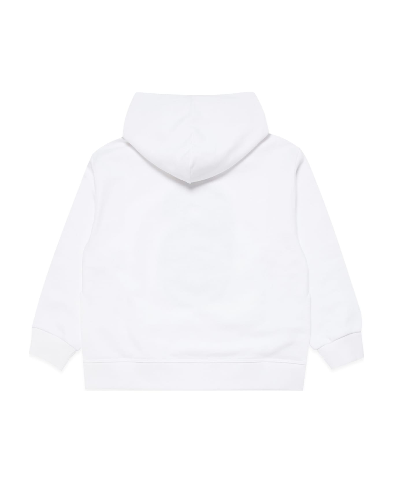 Maison Margiela Mm6s87u Sweat-shirt Maison Margiela Hooded Sweatshirt With Inlay 6 Logo - WHITE
