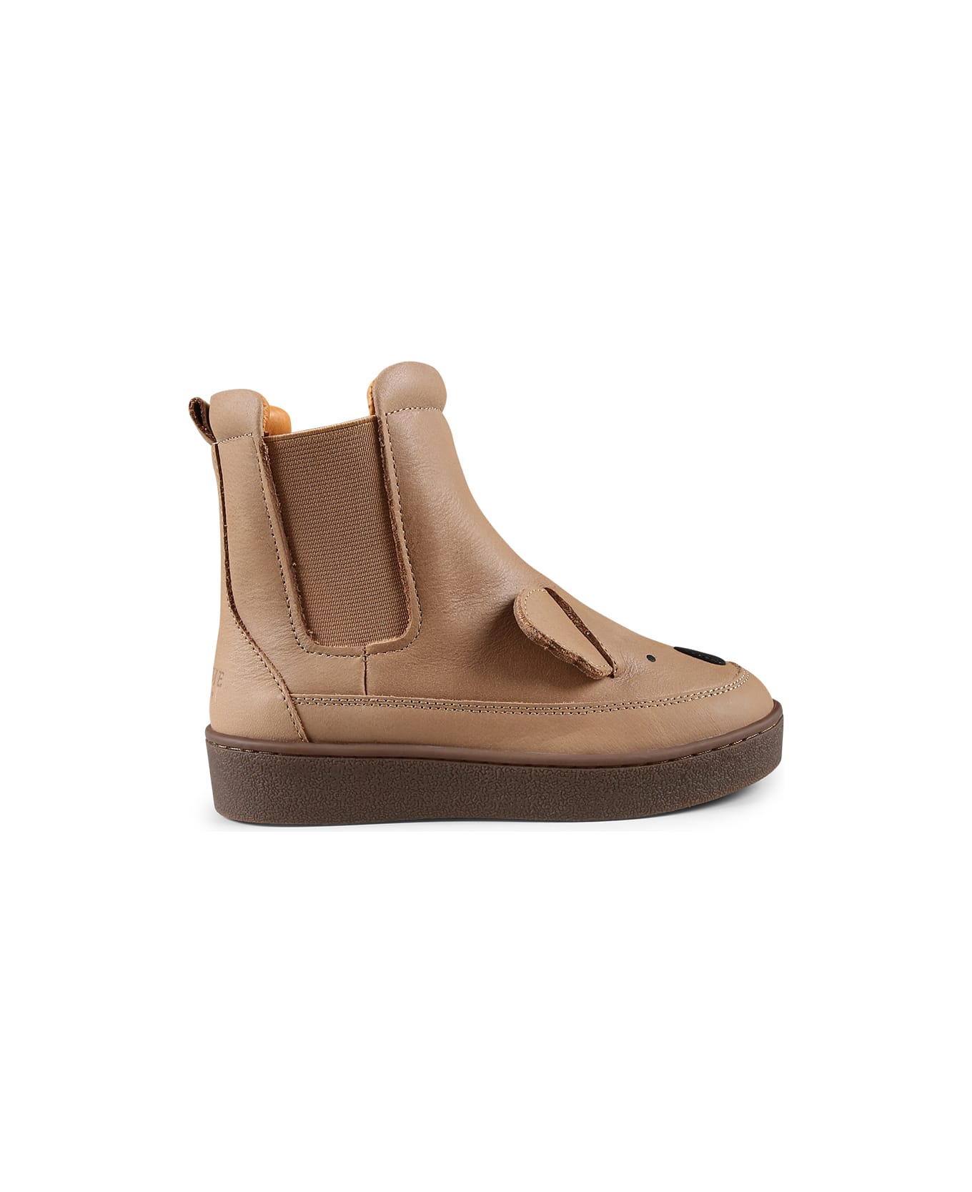 Donsje Brown Ankle Boots For Kids With Koala - Brown