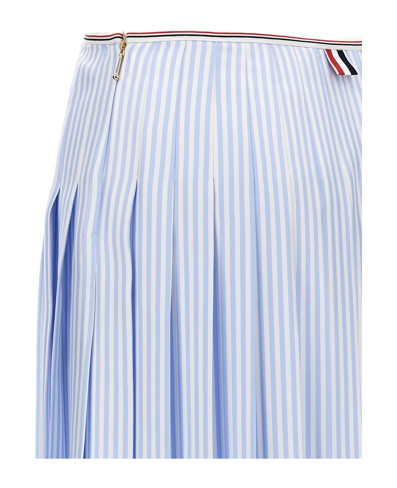 Thom Browne Silk Skirt - Light Blue