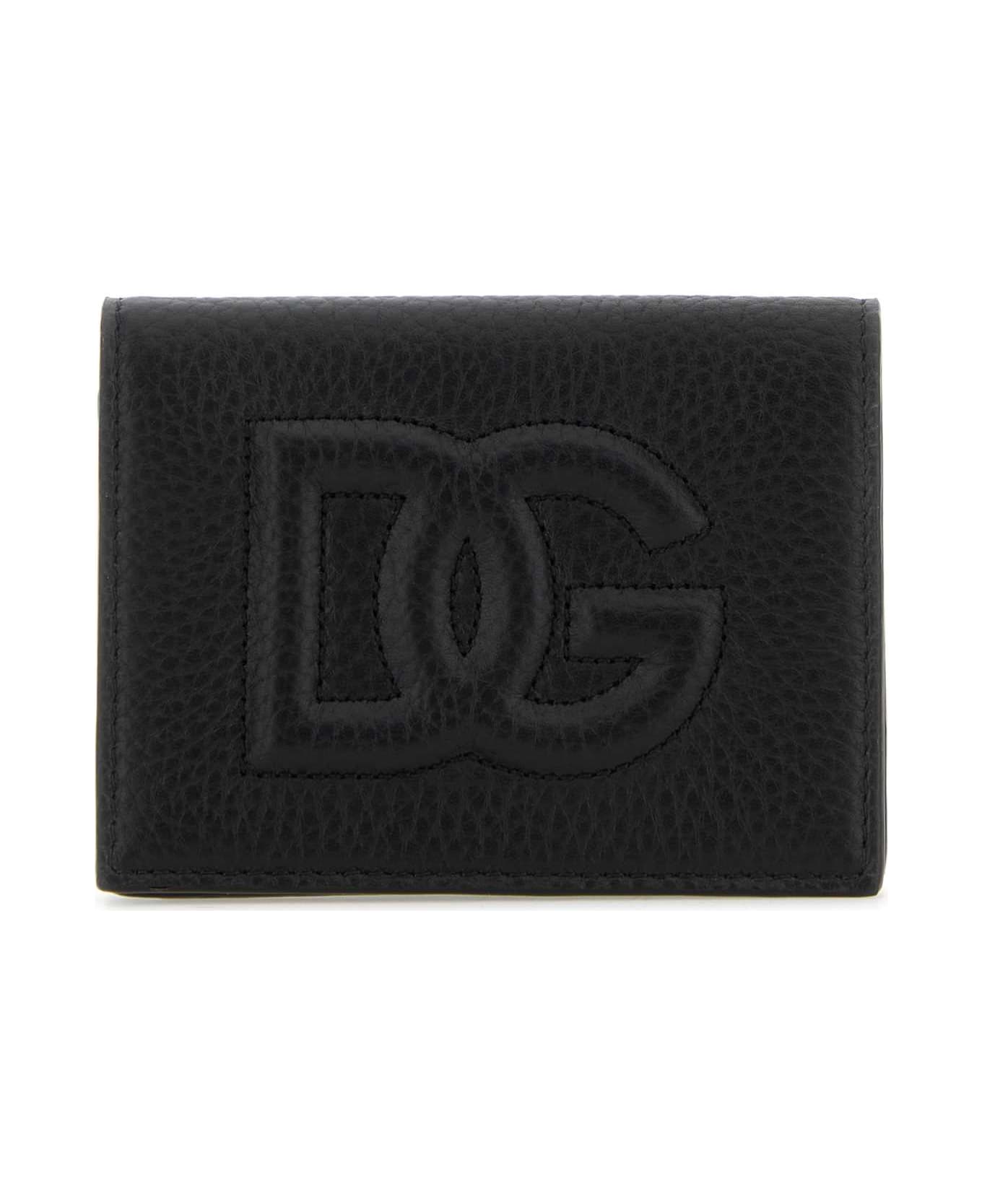 Dolce & Gabbana Black Leather Wallet - NERO 財布