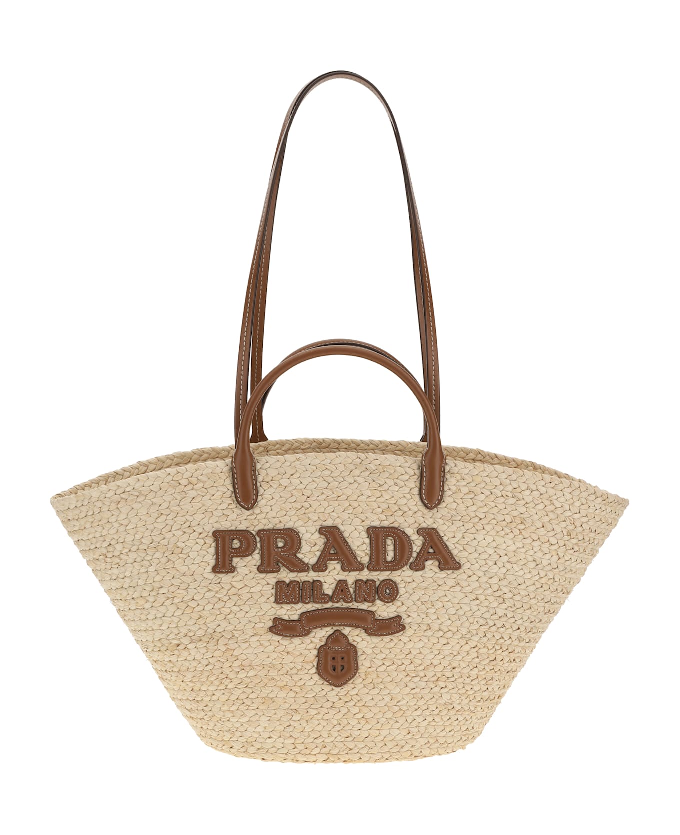 Prada Raffia Tote Bag