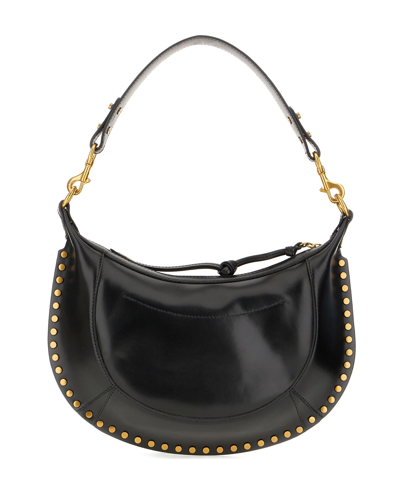 Isabel Marant Black Leather Naoko Shoulder Bag - Black