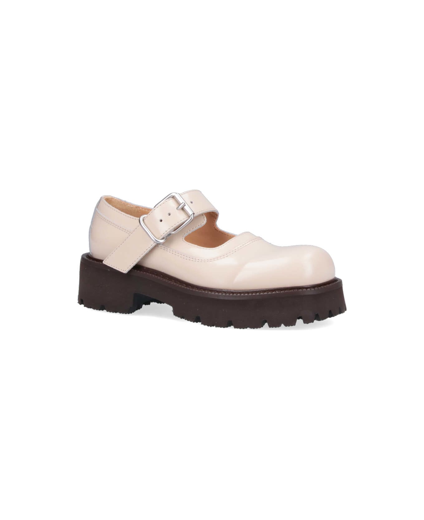 MM6 Maison Margiela Flat Shoes - Cream ハイヒール