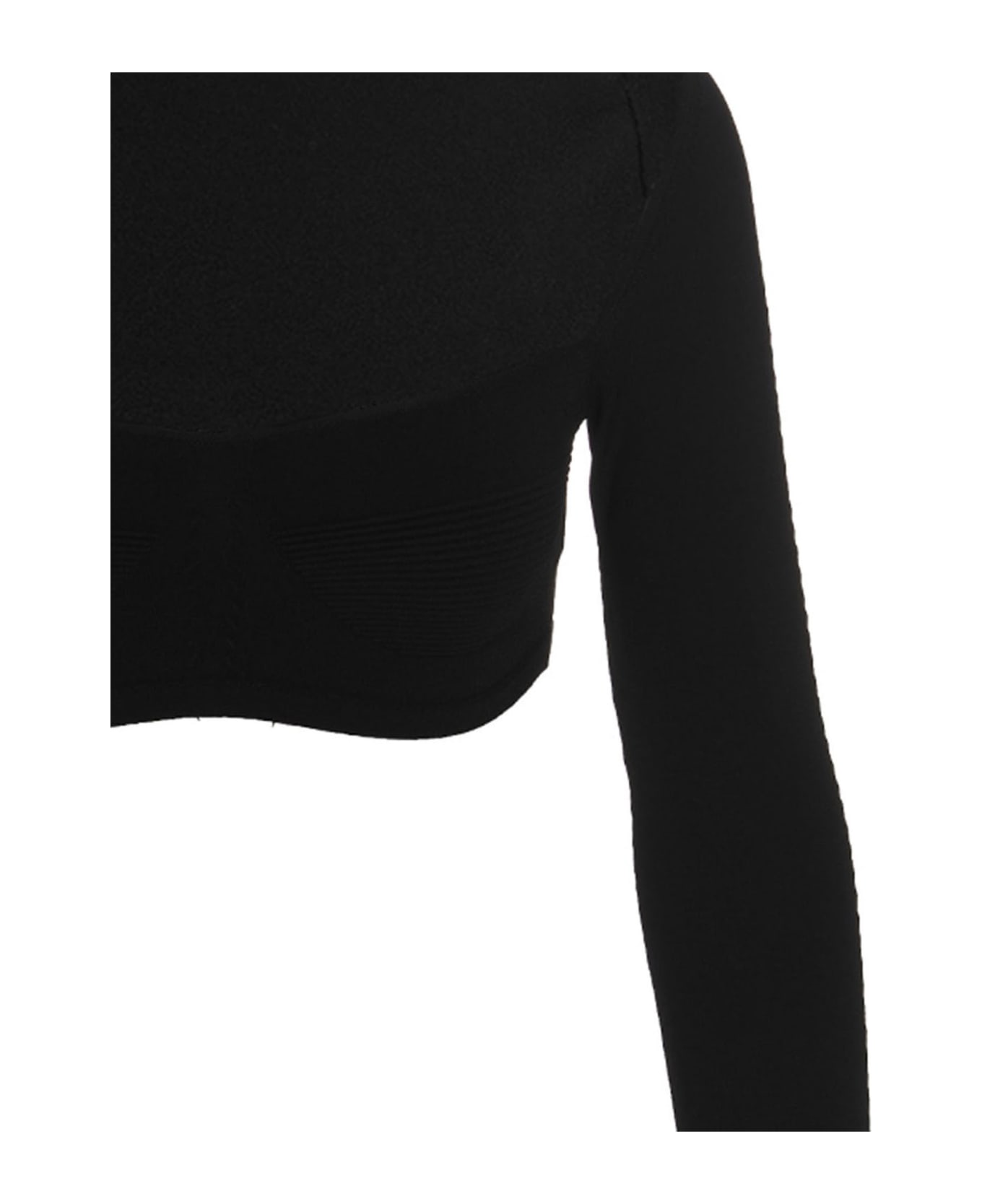 Dsquared2 Ribbed Cropped Sweater - Black ニットウェア