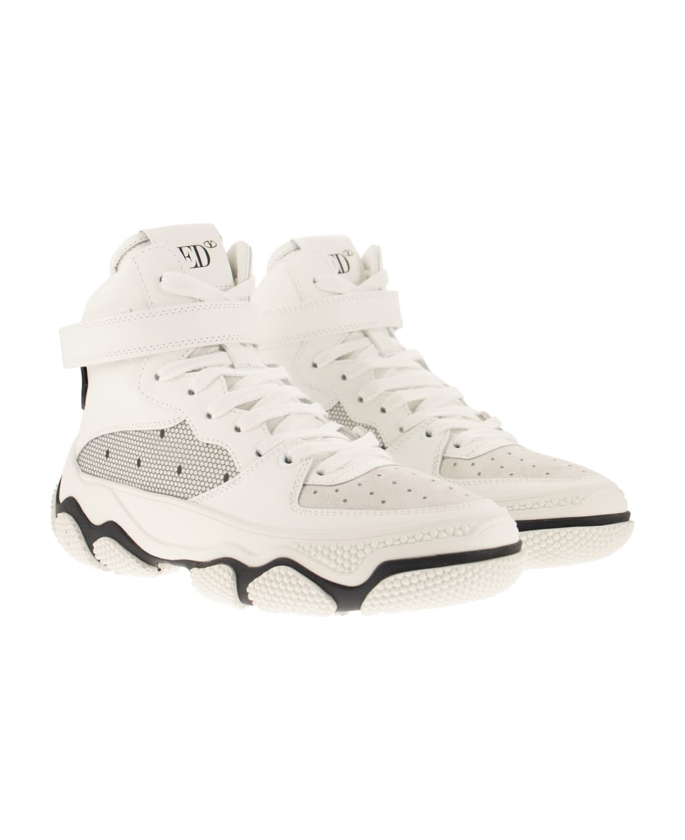 RED Valentino Glam Run Lace Sneakers - White