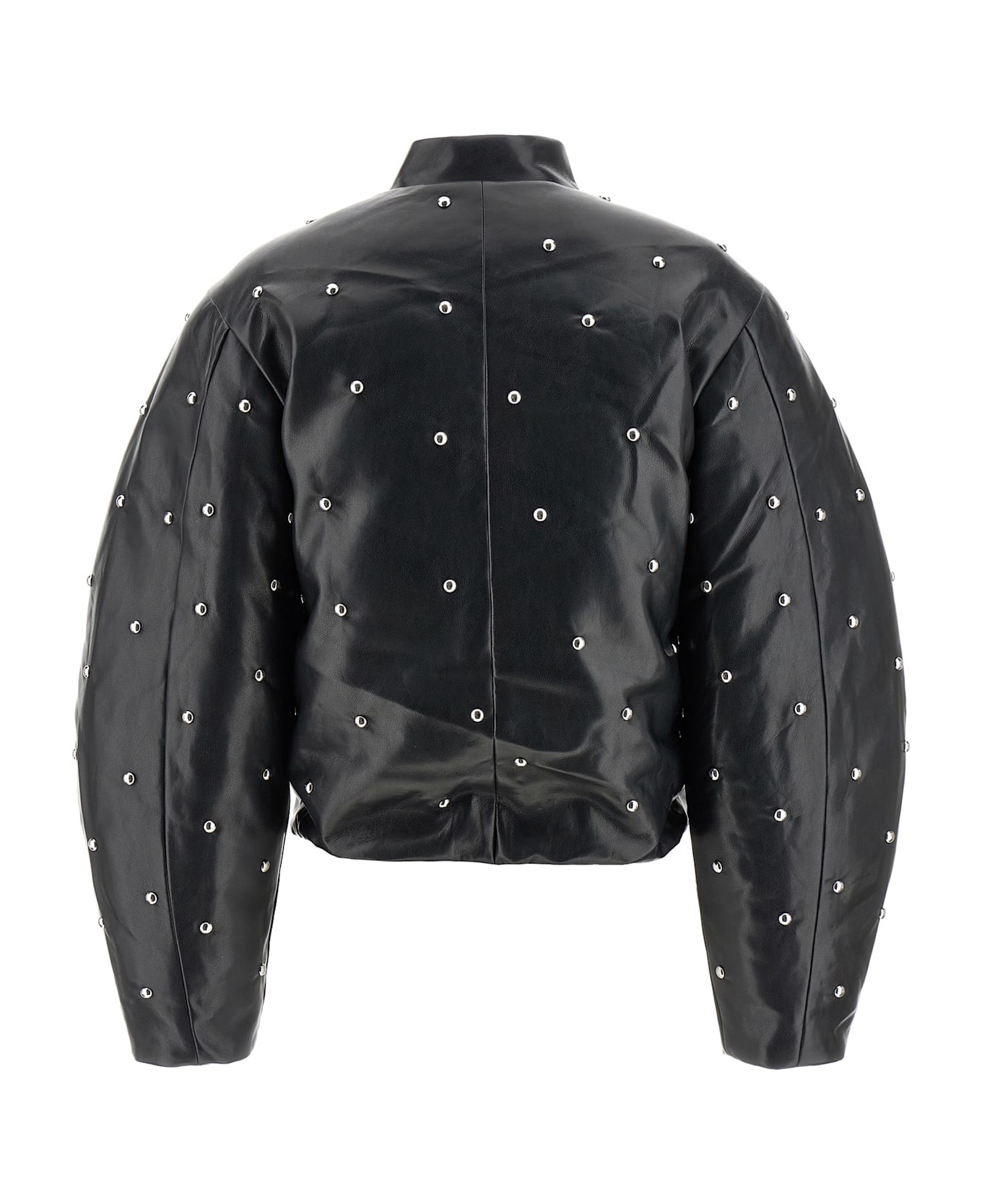 Rotate by Birger Christensen 'studded Padded' Bomber Jacket - Black  