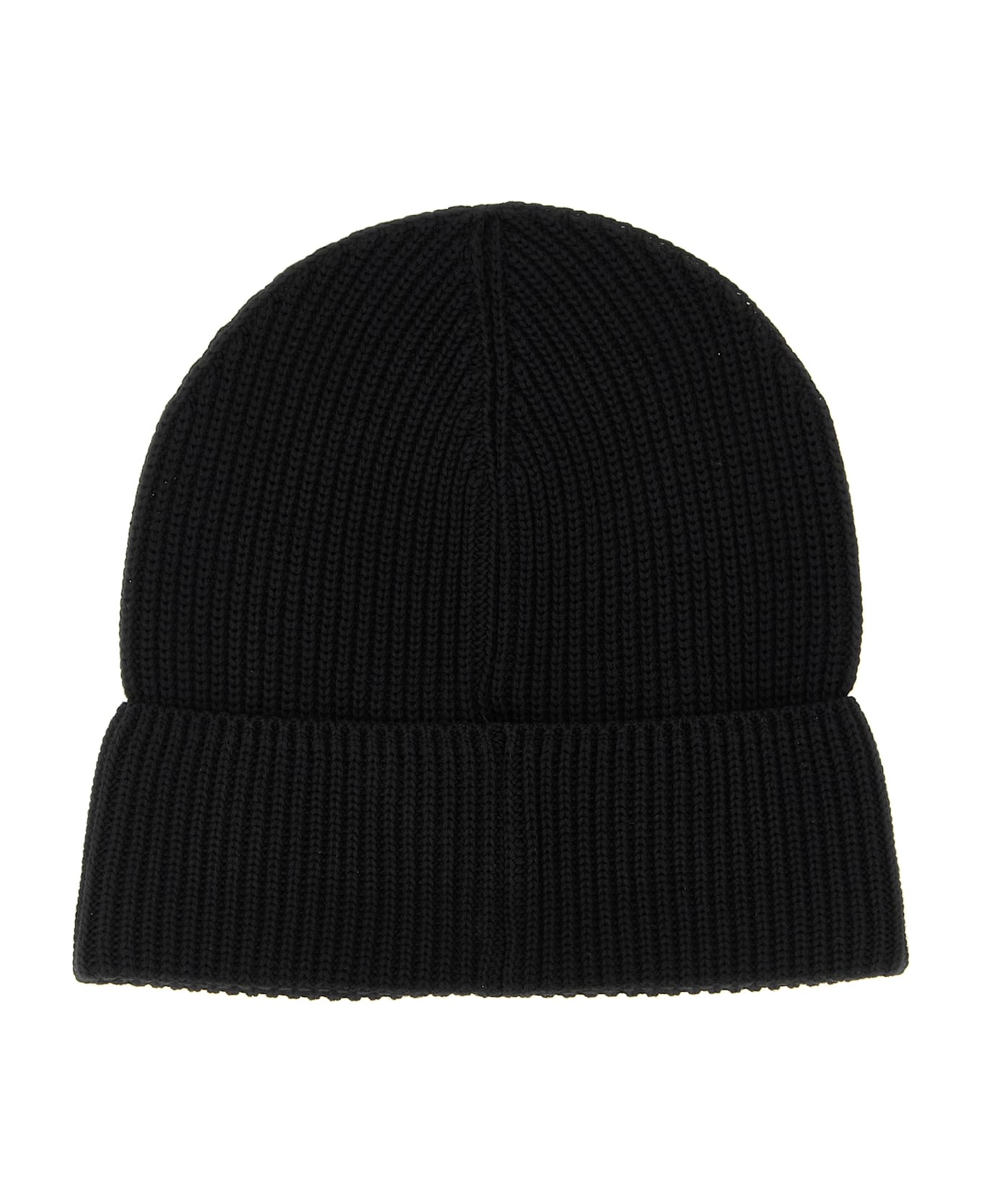 Moncler Logo Patch Beanie - Black  